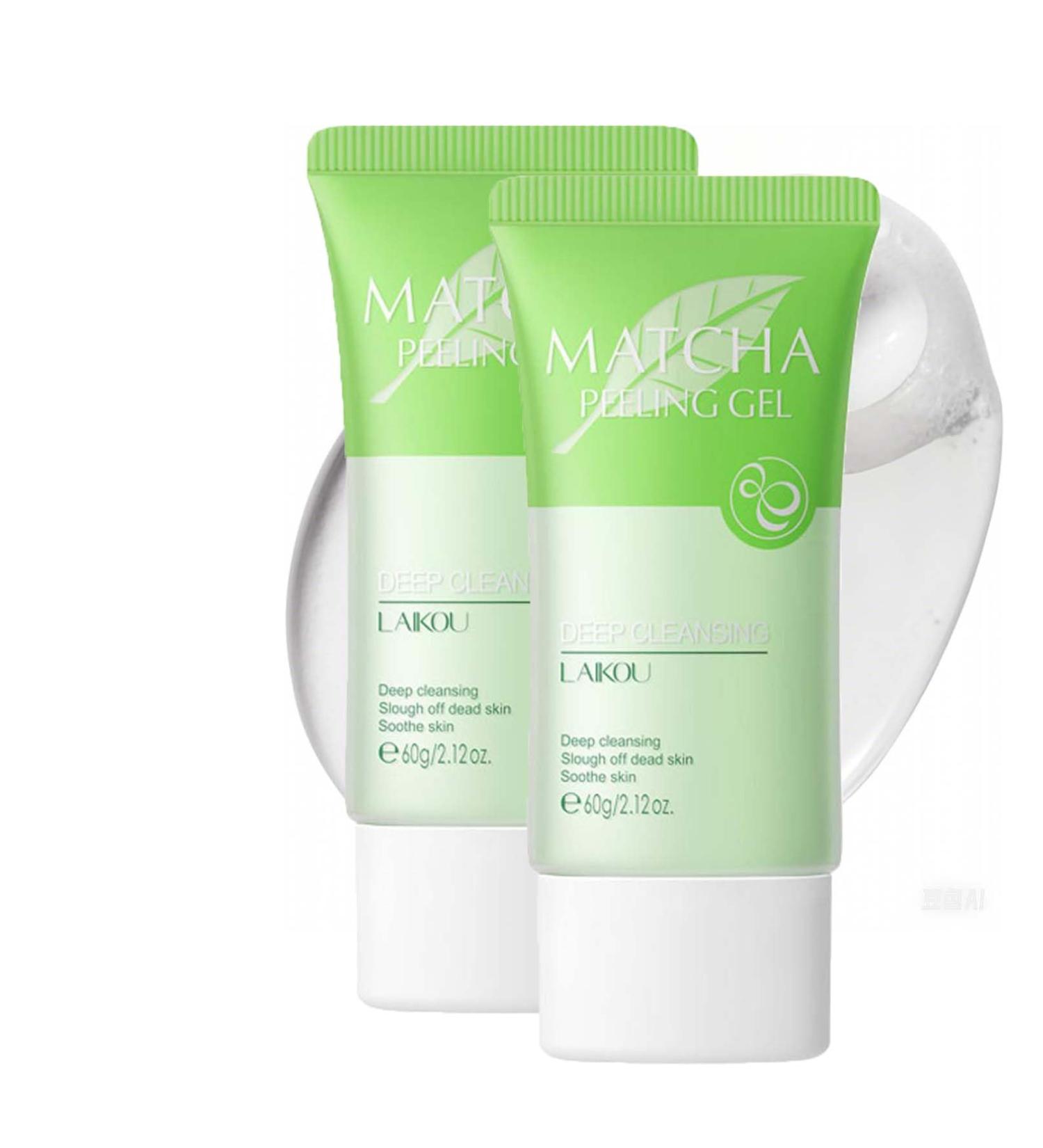 Matcha Purifying Exfoliating Gel Deep Cleansing Exfoliating Gel for Face and Body Face Cleansing Gel Moisturizing Cleanser for Men and Women from Matcha Extracts (2PC) - Buy Online on GoSupps.com