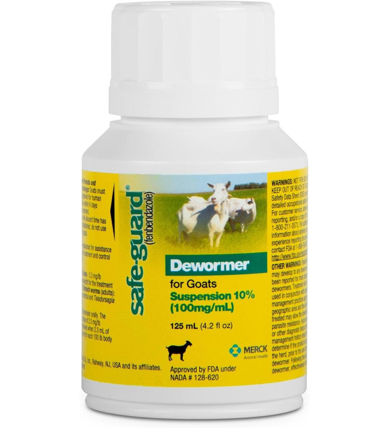 Safe-Guard Fenbendazole Dewormer Liquid 125ml - Effective Parasite Treatment - Buy Online on GoSupps.com