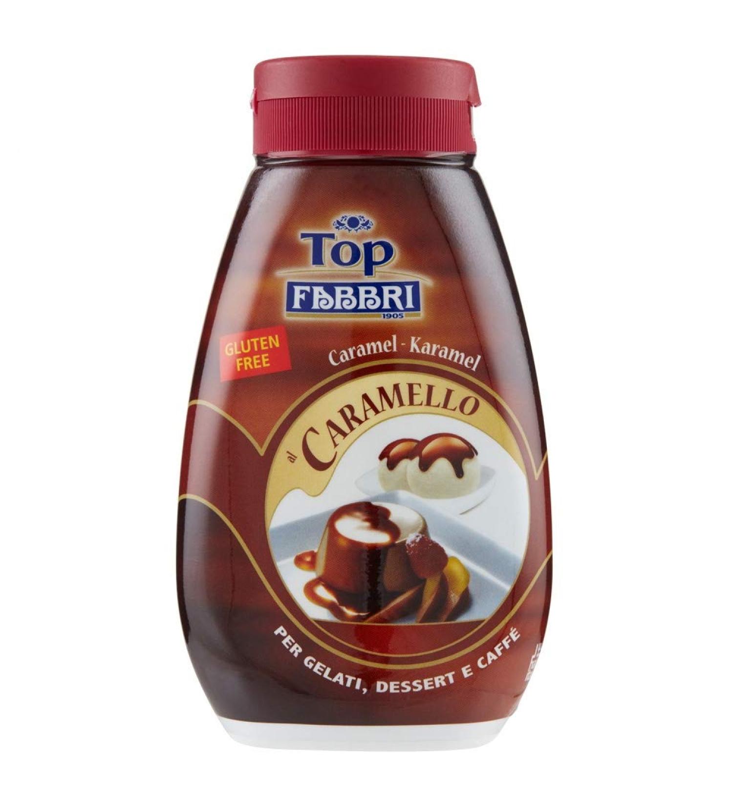 Blacksmiths Fabbri Topping Caramello sweet caramel sauce for ice cream desserts and coffee 225 g glutenfree readytouse sauce dessert sauce