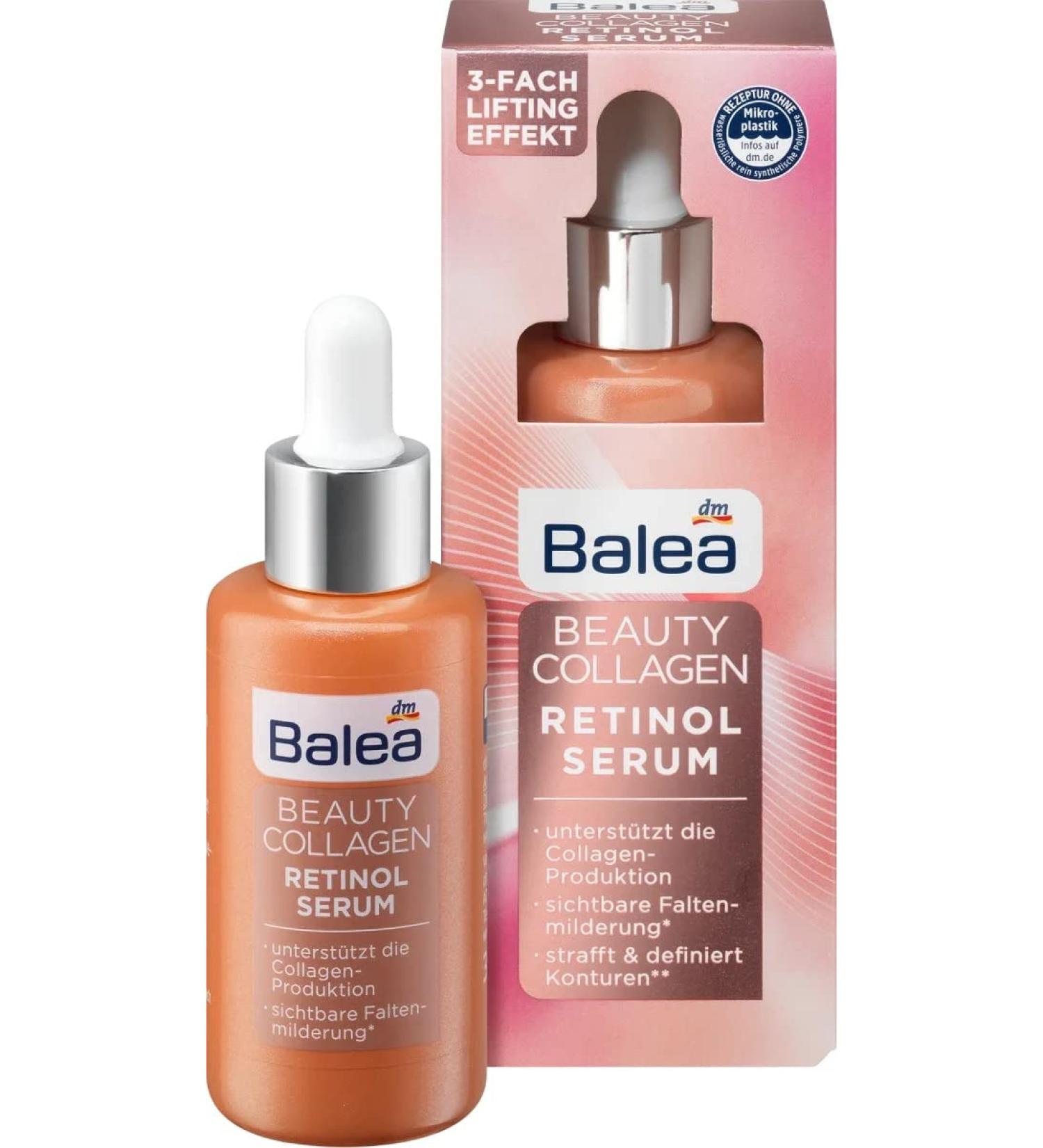Balea Beauty Collagen Retinol Serum 30ml - Anti-Aging Skin Care | Shop Internationally - Buy Online on GoSupps.com
