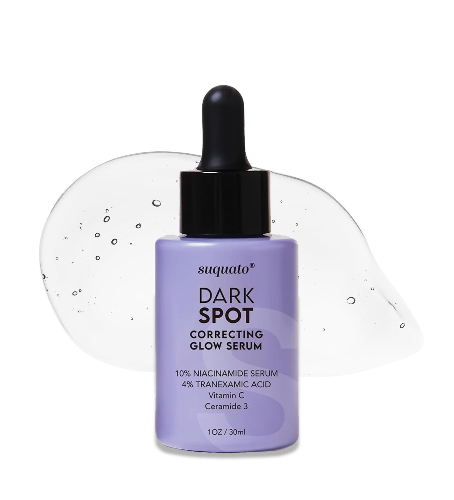 suquato Dark Spot Remover Serum For Face Hyperpigmentation & Melasma Care Brightening & Dark Spot Correcting Glow with Tranexamic Acid + Niacinamide + Vitamin C (30ml) - Buy Online on GoSupps.com