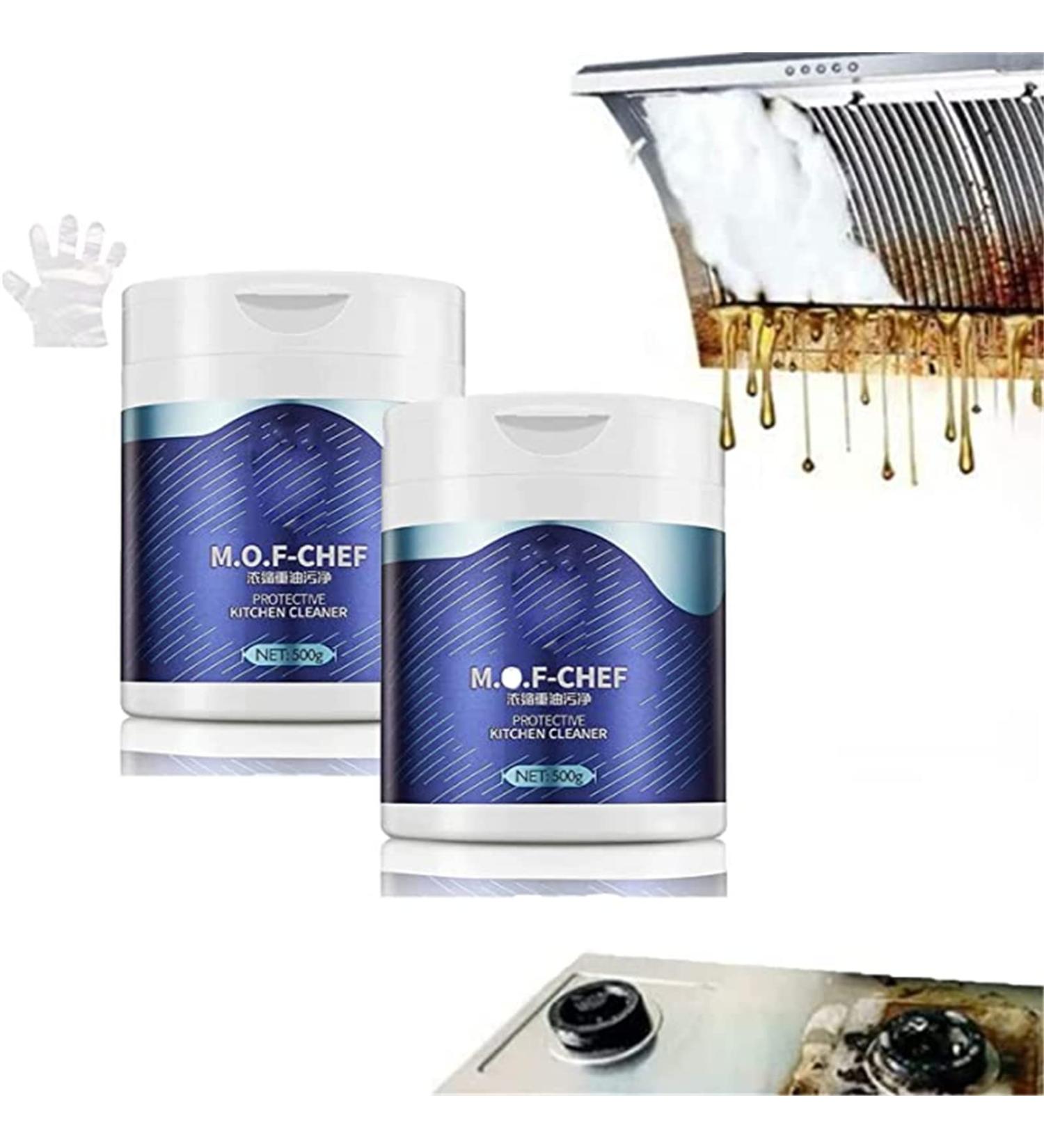2023 New Mof Chef Cleaner Powder Oil Pollution Cleaning Powder Foaming Heavy Oil Stain Cleaner All Purpose Stain Remover Cleaner - Buy Online on GoSupps.com