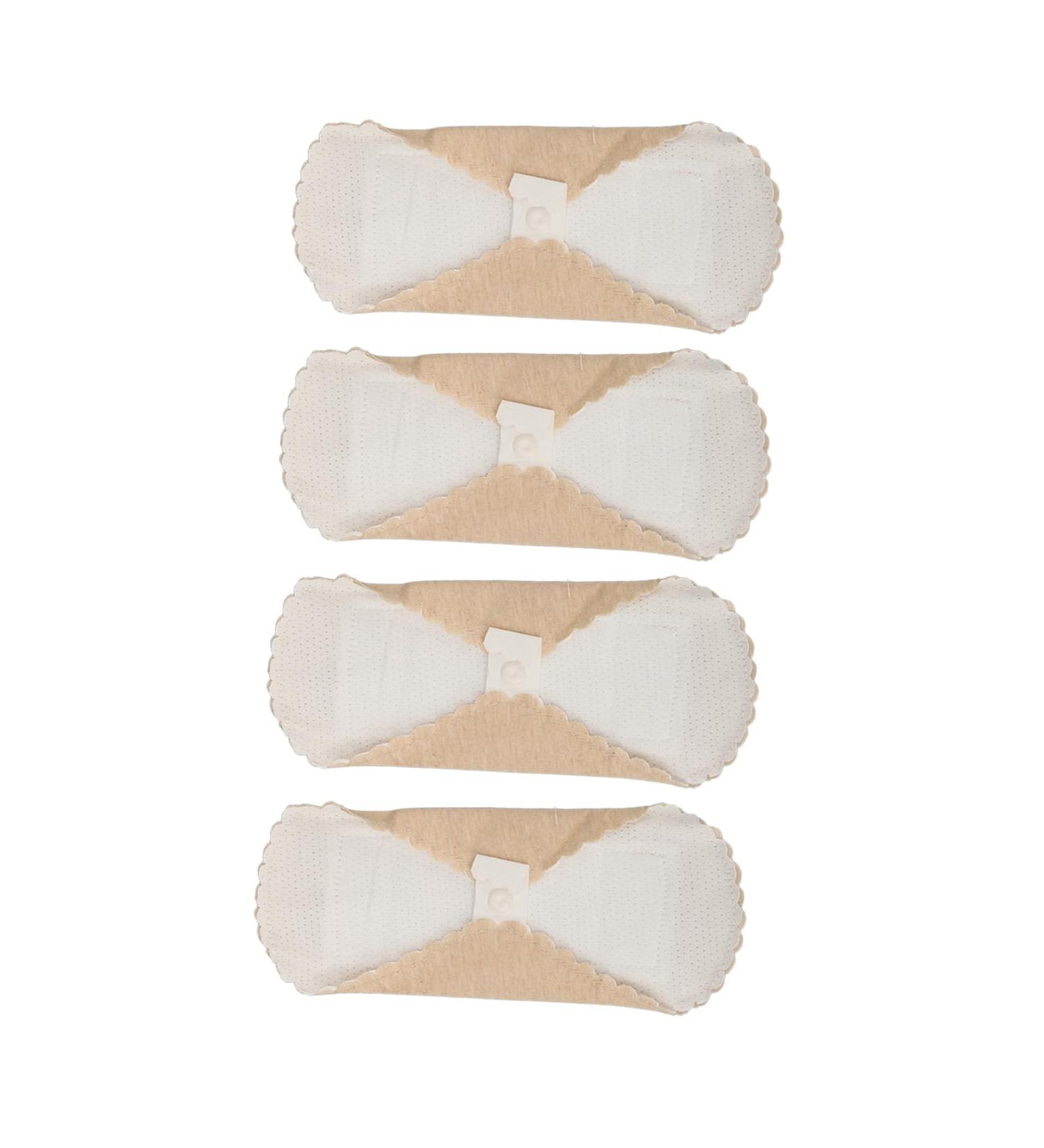 4 Pack Breathable Washable Menstrual Pads | Soft Absorbent Cotton | Reusable Sanitary Pads in Skin Color - Buy Online on GoSupps.com
