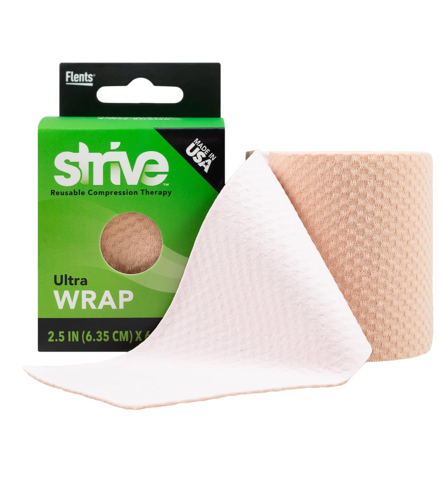 Ultra Athletic Tape - Latex-Free Sports Wrap for Wrist Hand & Leg | 25" x 60" | Tan | Ideal for Injury Prevention & Support - Buy Online on GoSupps.com