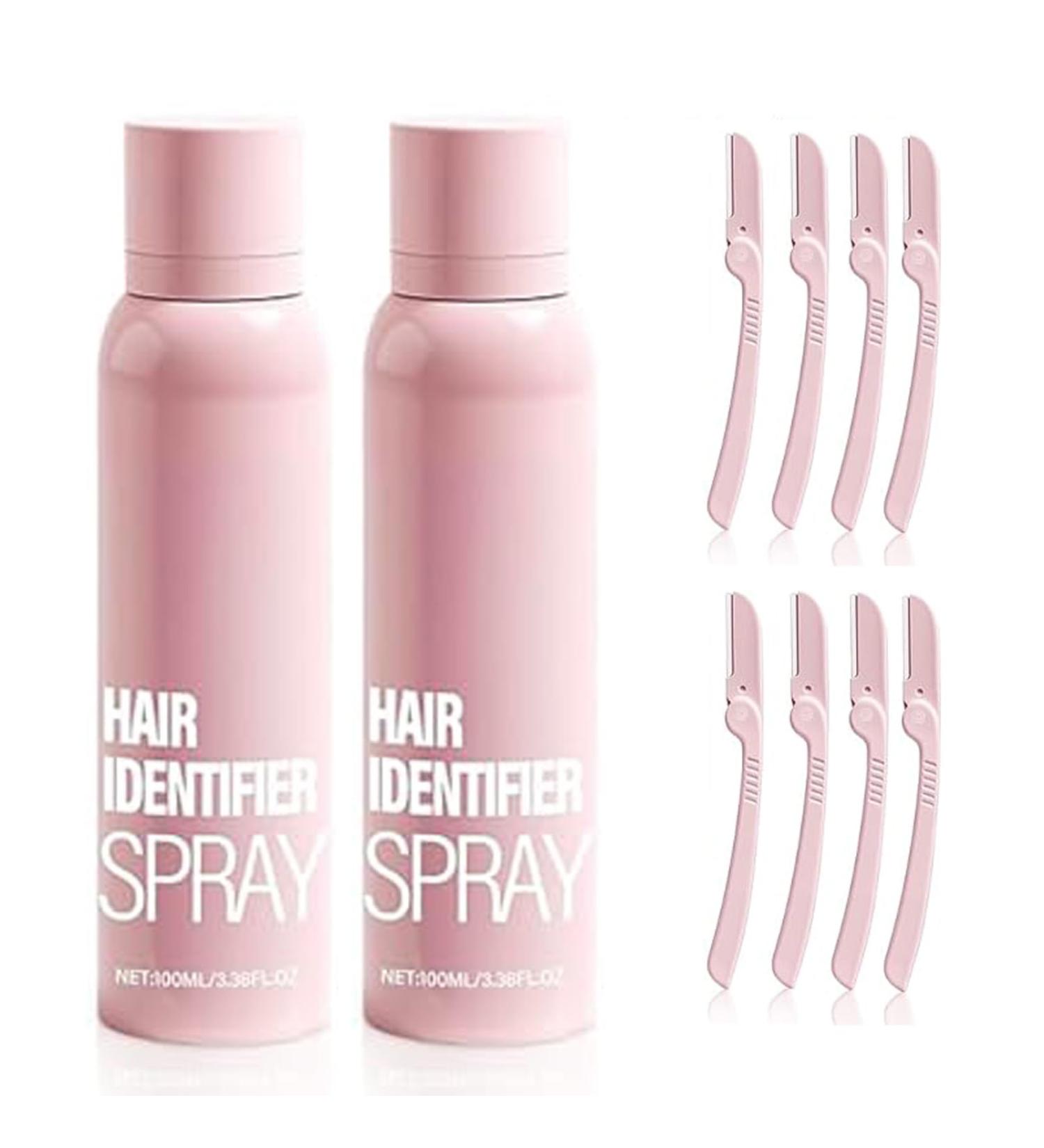 Hair Identifier Spray for Face Dermaplaning & Shaving - 2PC Pink | Smooth Skin Solution - Buy Online on GoSupps.com