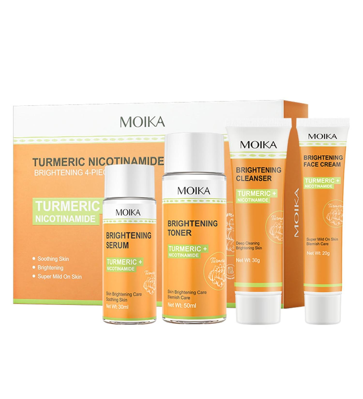 Skincare Set - Turmeric Skin Care Sets & Kits - Skin Care for Teenage Girls - Anti-Aging Facial Kit with Cleanser Serum Face Cream Toner - Skin Care Set Suitable for All Skin Types - Buy Online on GoSupps.com
