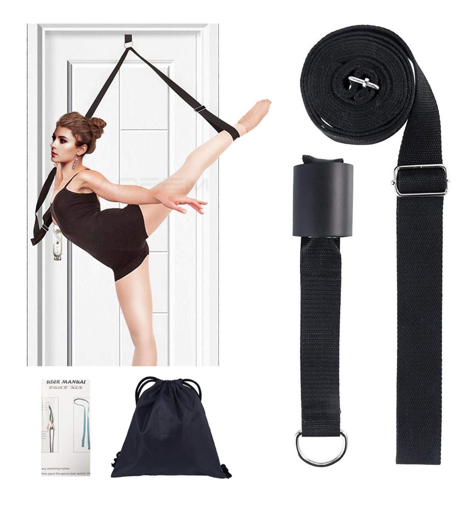 Adjustable Leg Stretcher for Ballet Stretching - Easy Install Door Flexibility Band - Great for Cheer Dance Gymnastics & Taekwondo Training - Buy Online on GoSupps.com