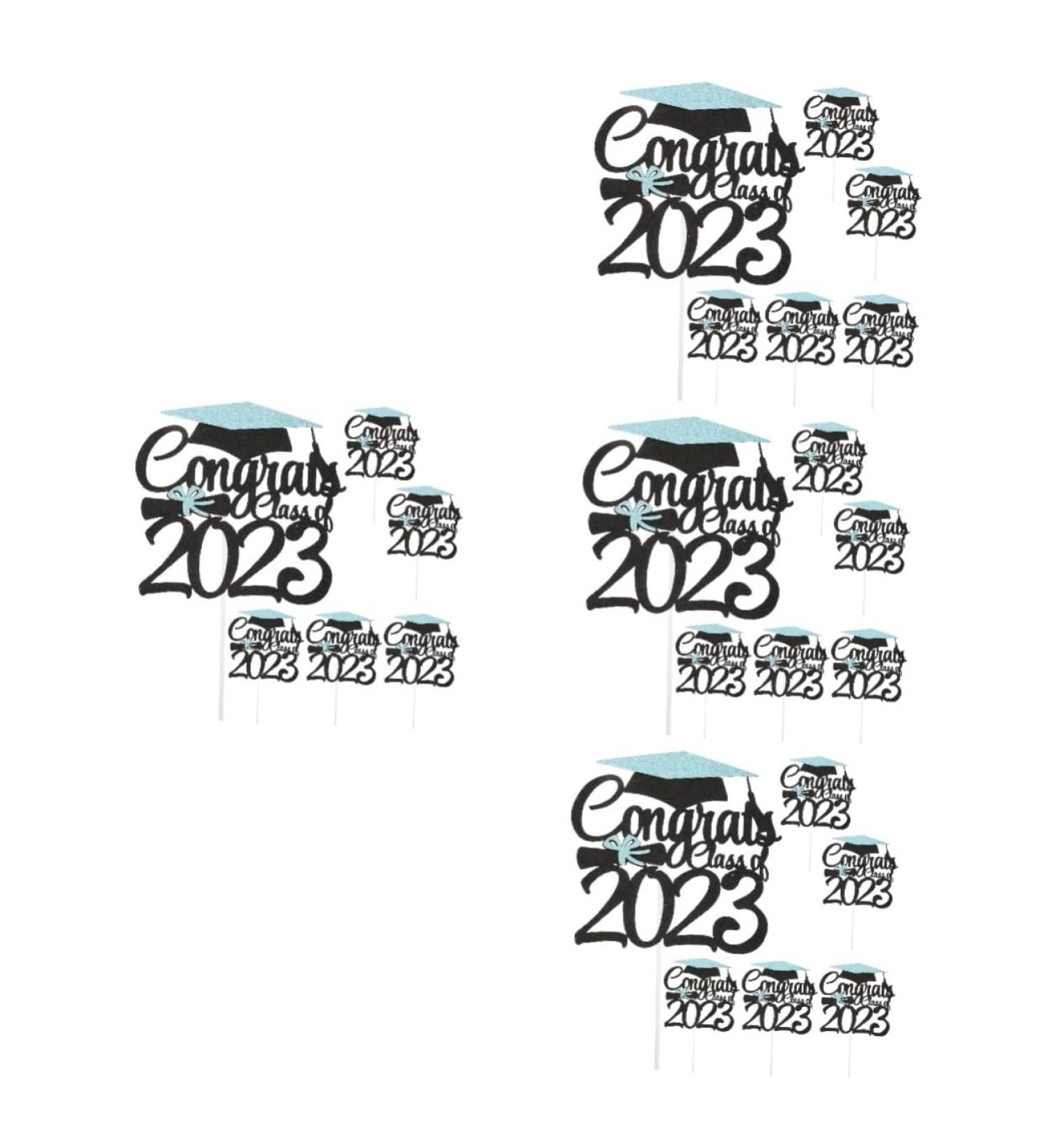 HOMSFOU 24 Pcs Graduation Cake Decorating Graduation Decorations Graduation Cap Cupcake Topper Class a Customs Graduation Party Cake Decorations Phd Cake Picks Ornament Paper Cup - Buy Online on GoSupps.com