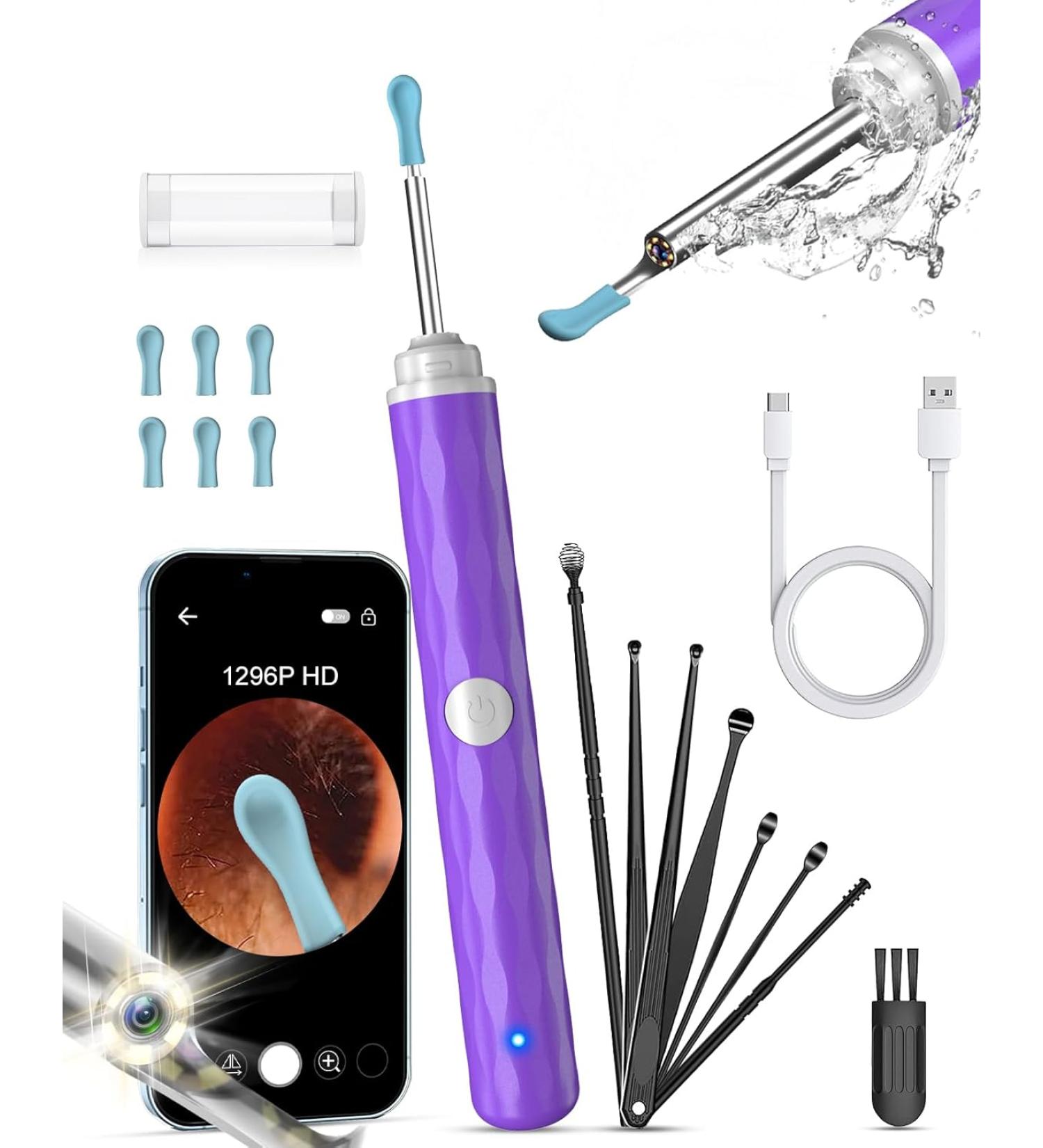 Ear Wax Removal Tool Camera - Grey & White | Effective Ear Cleaning Solution - Buy Online on GoSupps.com