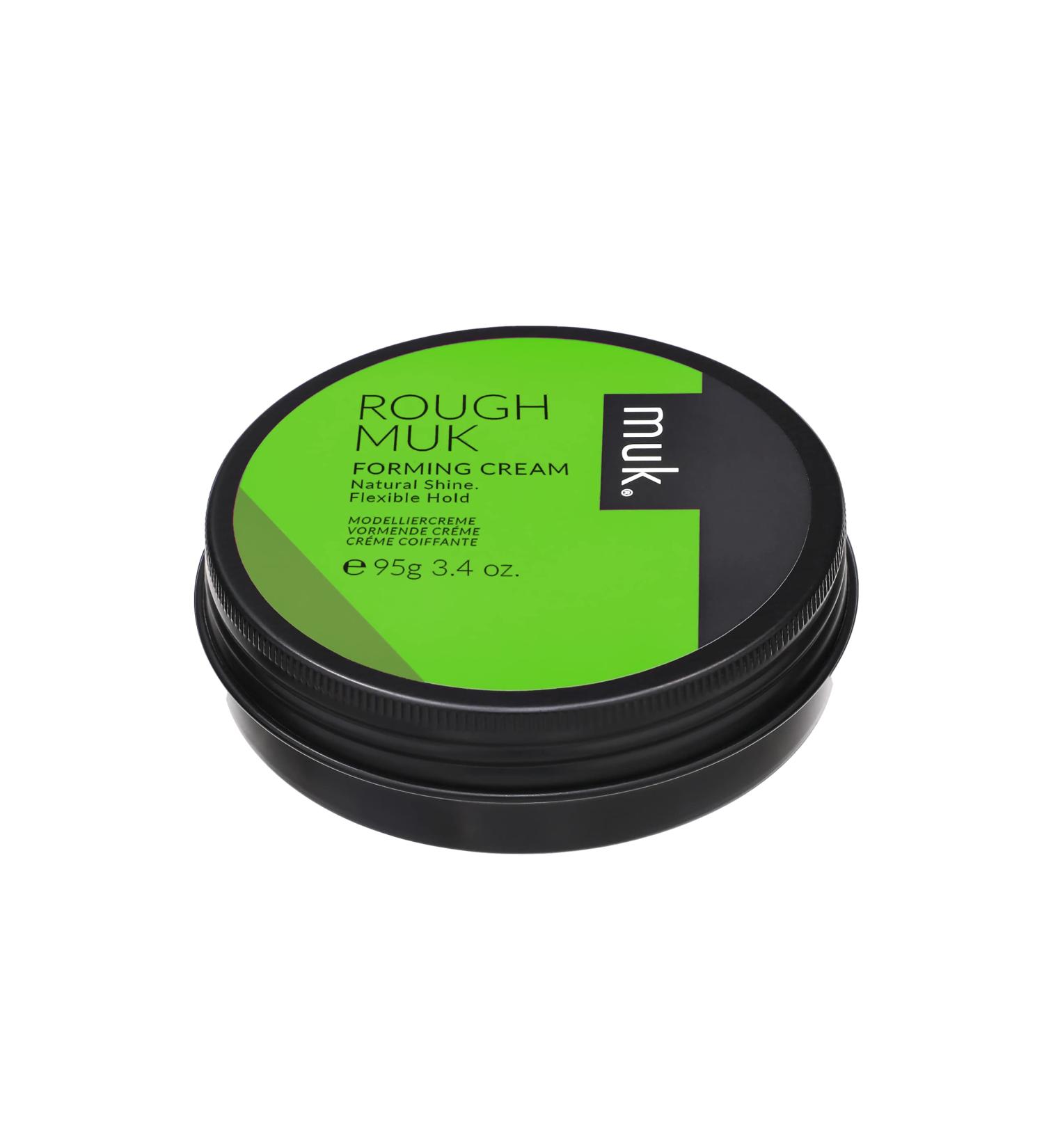 muk Haircare Rough muk Flexible Hold Forming Cream  Natural Sheen Cream - 3.4oz