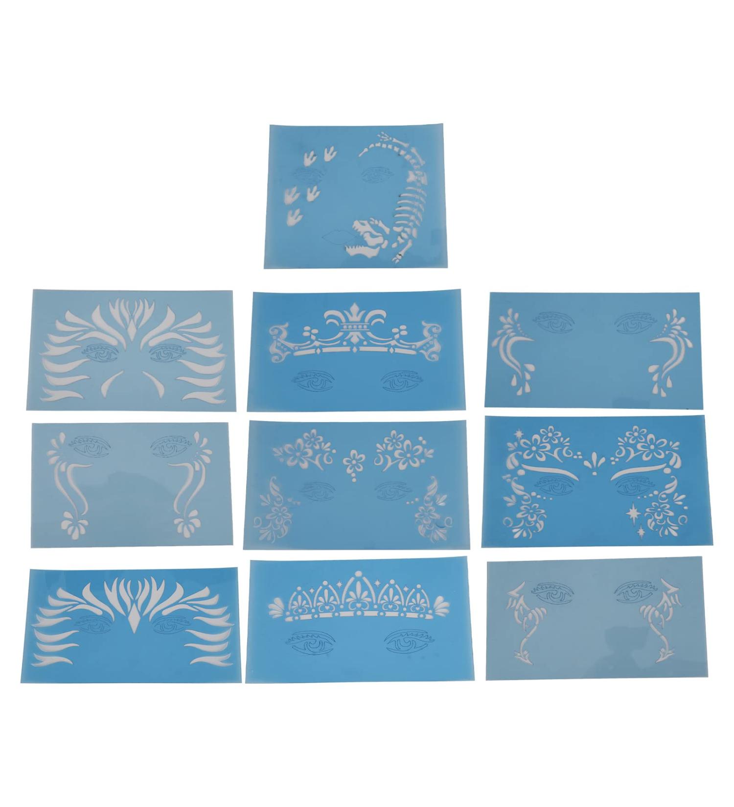 Eco-Friendly Makeup Compact - Unique Pattern Facial Stakeholders 10 Sheets for Parties & Stage Appearances - Buy Online on GoSupps.com