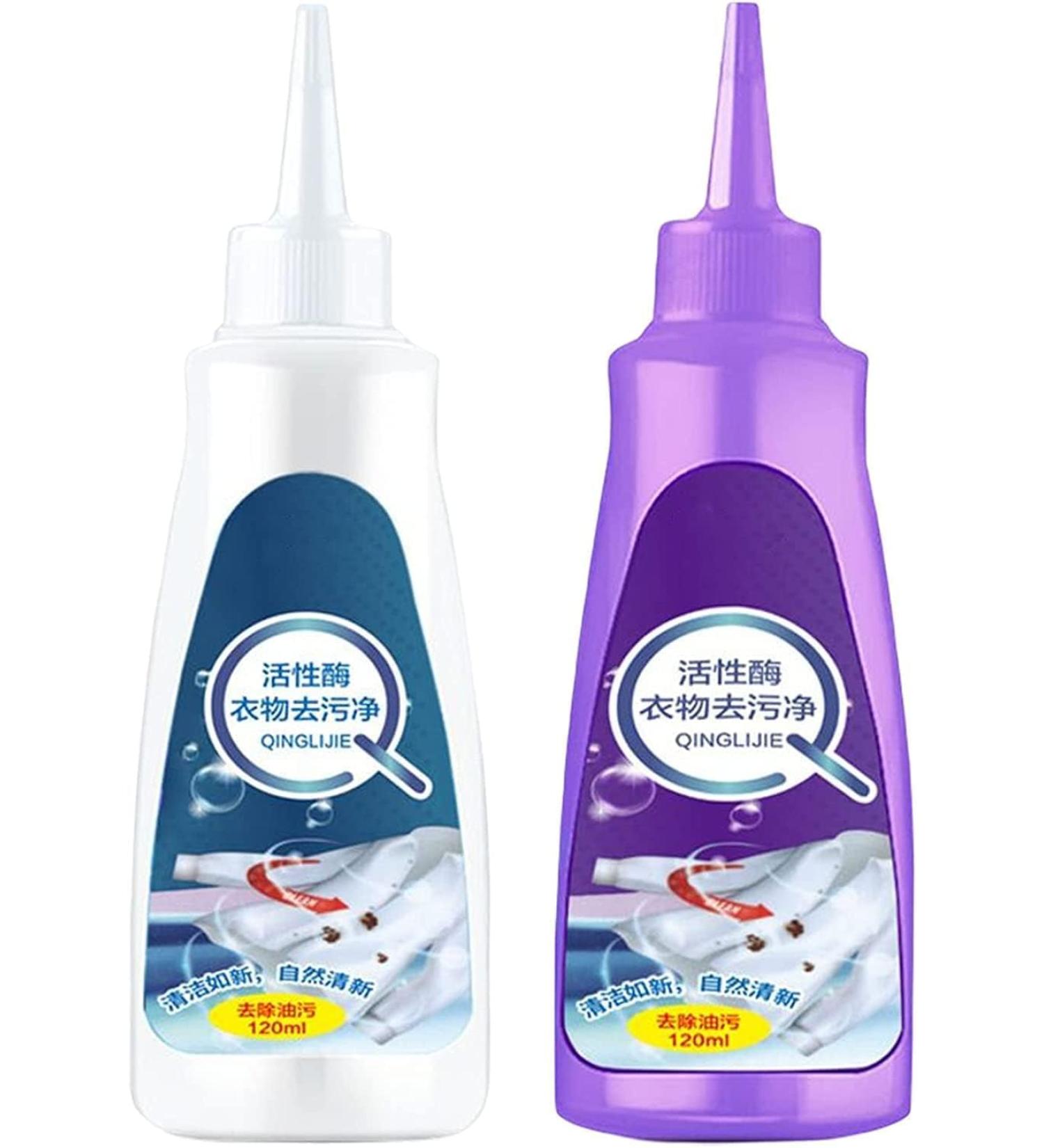 Active Enzyme Clothing Stain Remover White Shirt Guardian Active Enzyme Laundry Stain Remover Garment Stubborn Stain Cleaner Oil Remover Clothes Oil Stain Remover Liquid Detergent (2pc) - Buy Online on GoSupps.com