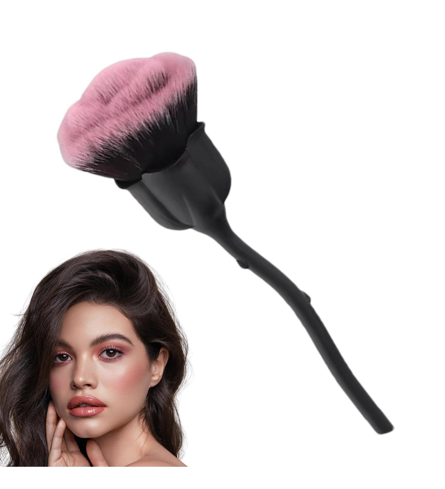 Rose Blush Brush - Soft Concealer Facial Brush | Makeup Brush Powder Brush and Blush Brush for Daily Makeup Dust Brush Pink Rose Soft Brush - Buy Online on GoSupps.com