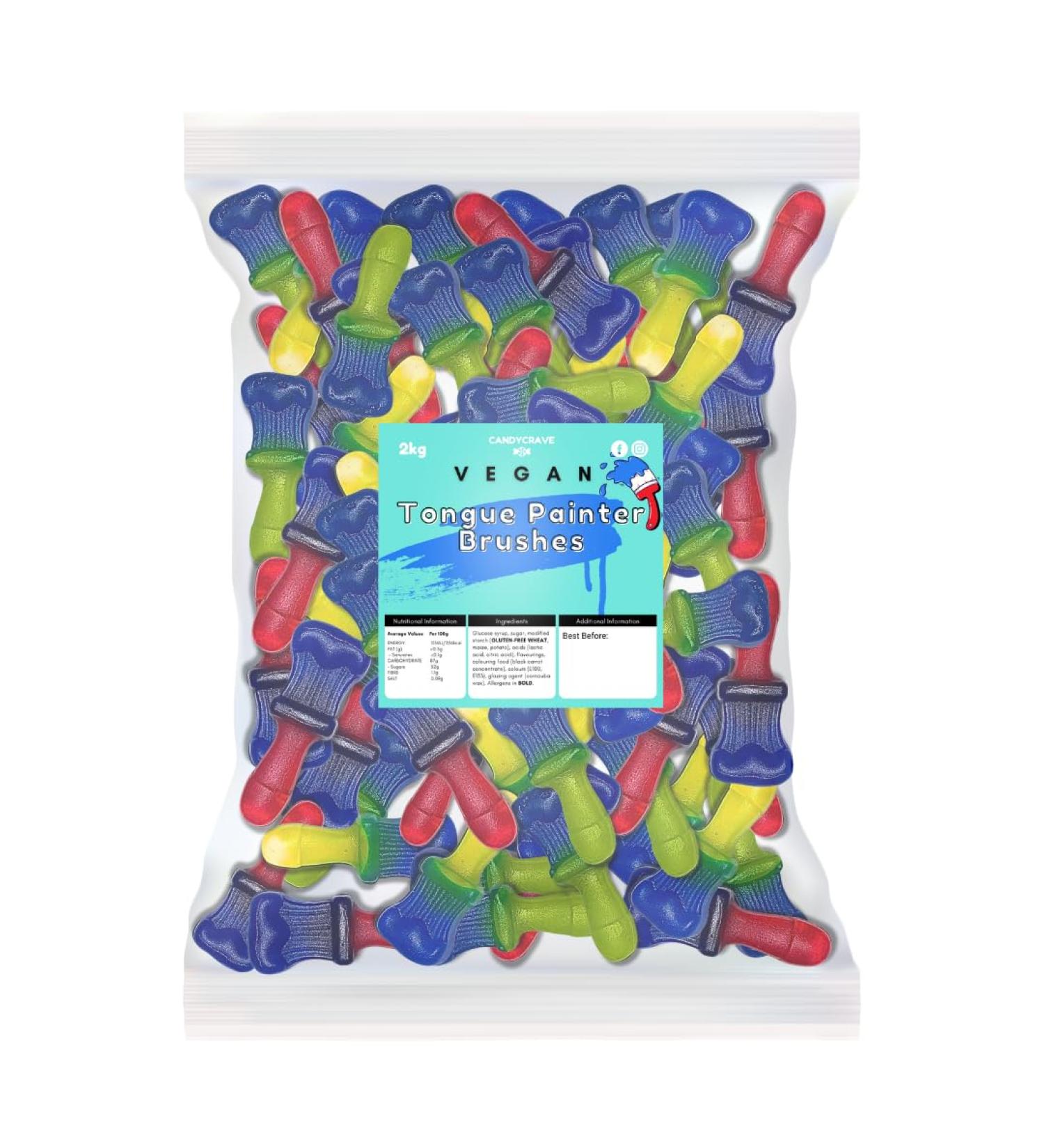Candycrave - Vegan Tongue Painter Brushes 2Kg - Buy Online on GoSupps.com