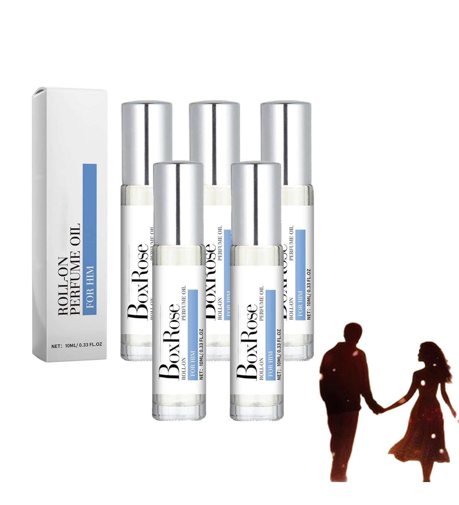 Perfume for Men Valentine's Day Sale Rose Perfume Oil Pheromone Perfume for Men Roll on Perfume Oil Portable Perfume for Male (5 Pcs) - Buy Online on GoSupps.com