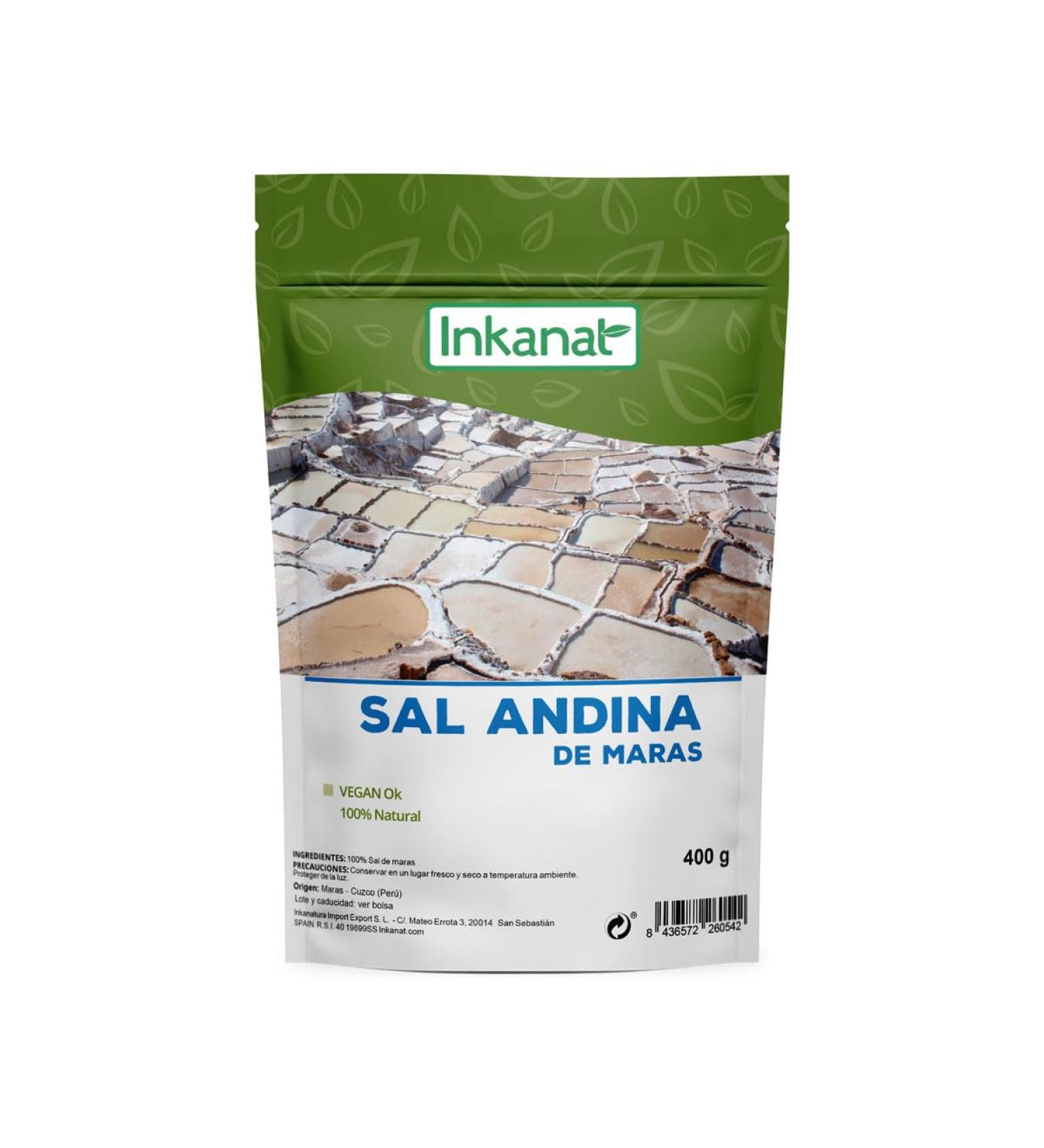 INKANAT Maras saltAndean salt 400 g pure and traditional - Buy Online on GoSupps.com