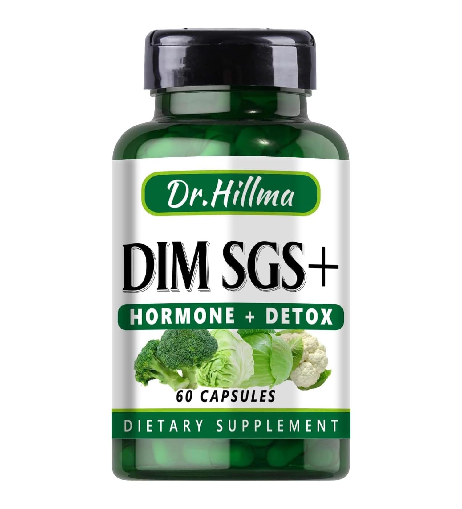 DIM Supplement 200MG - Diindolylmethane for Hormone Balance Estrogen Support & Menopause Relief - 60 Capsules - Buy Online on GoSupps.com