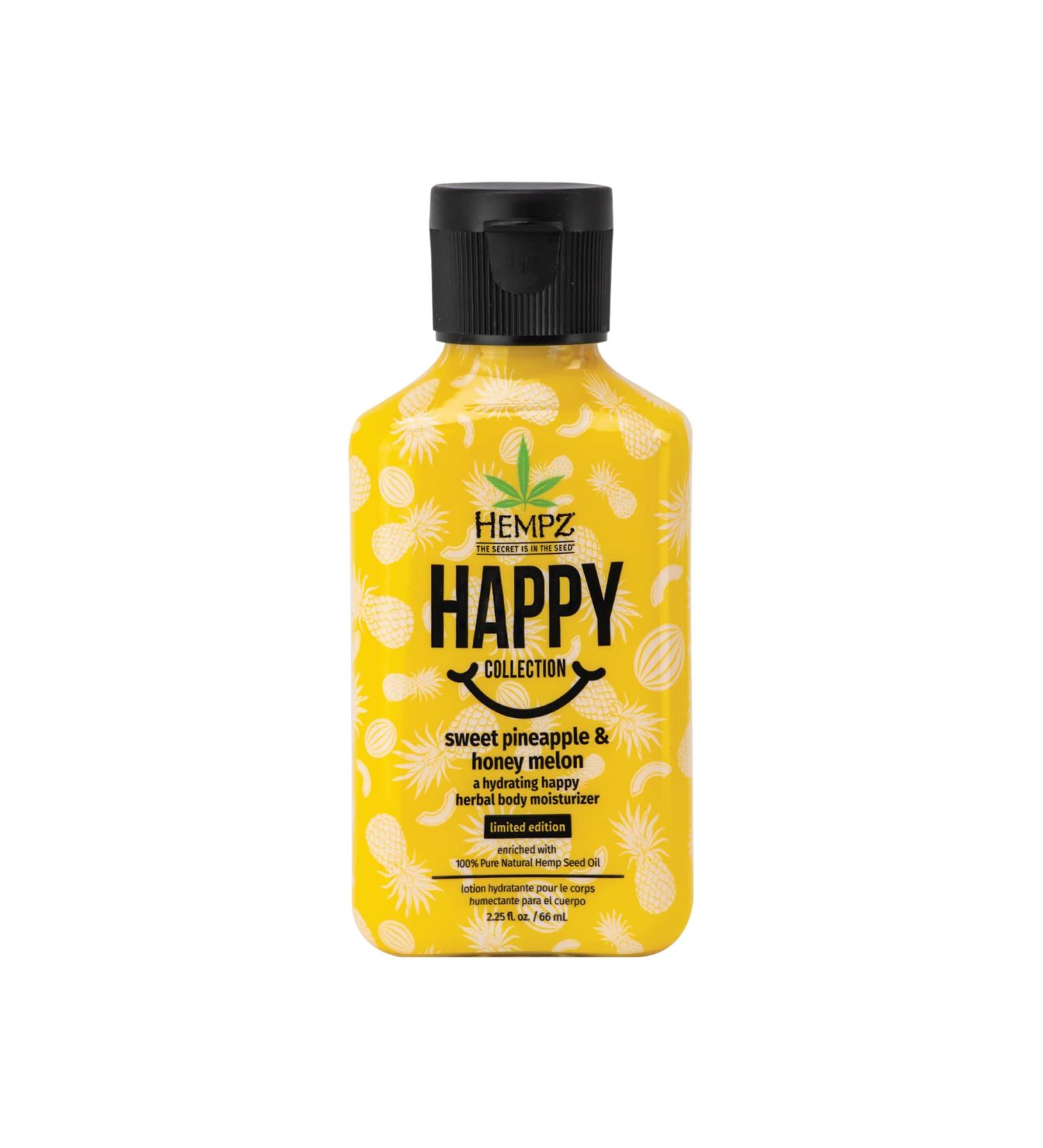Hempz Limited Edition Sweet Pineapple & Honey Melon Herbal Body Moisturizer 2.25 oz - Hydrating Formula - Buy Online on GoSupps.com