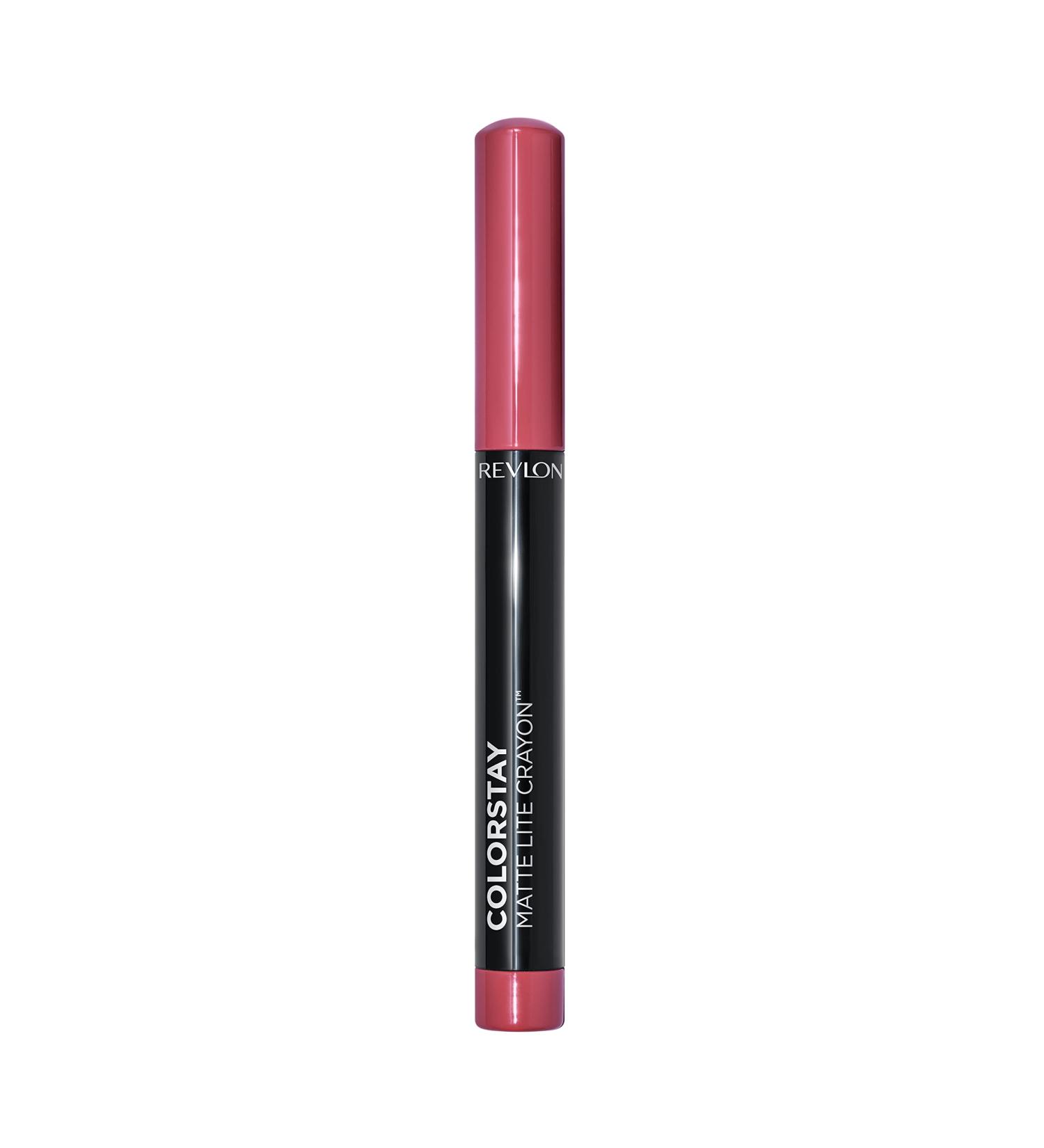 REVLON ColorStay Matte Lite Lipstick | Smudgeproof & Water-Resistant Lipcolor in Take Flight (004) | Built-in Sharpener | 0.049 oz - Buy Online on GoSupps.com