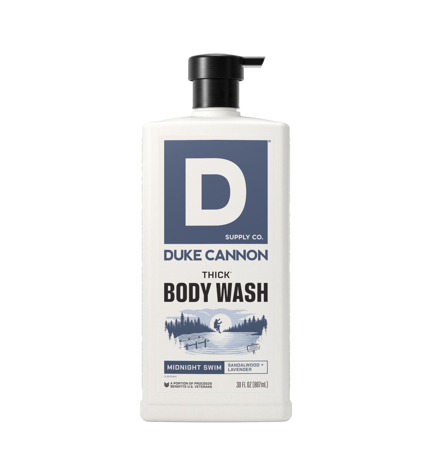 Duke Cannon THICK Body Wash for Men Midnight Swim 30 oz - Buy Online on GoSupps.com