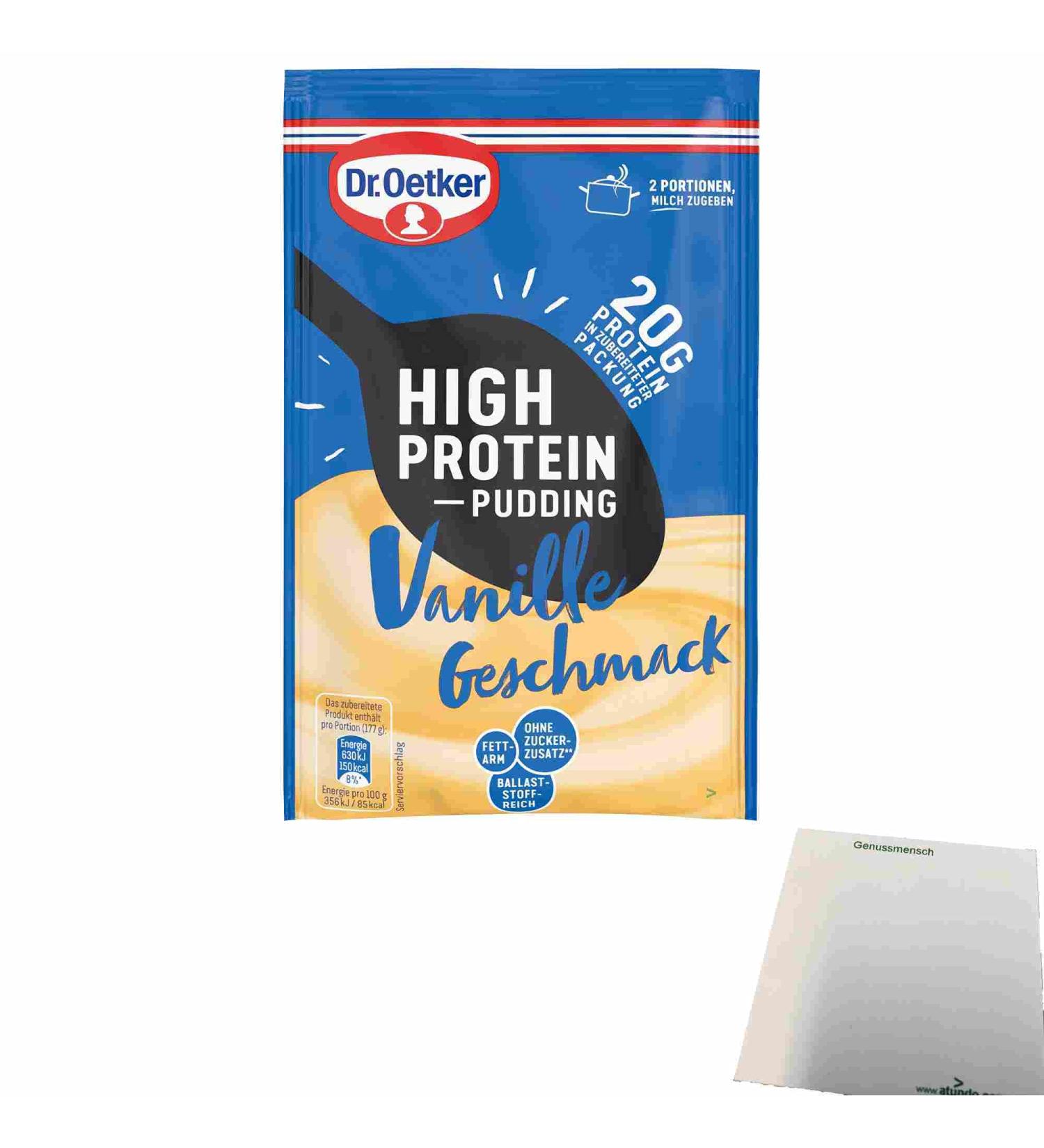 Dr. Oetker High Protein Pudding Vanilla (55g Bag) + Block usy