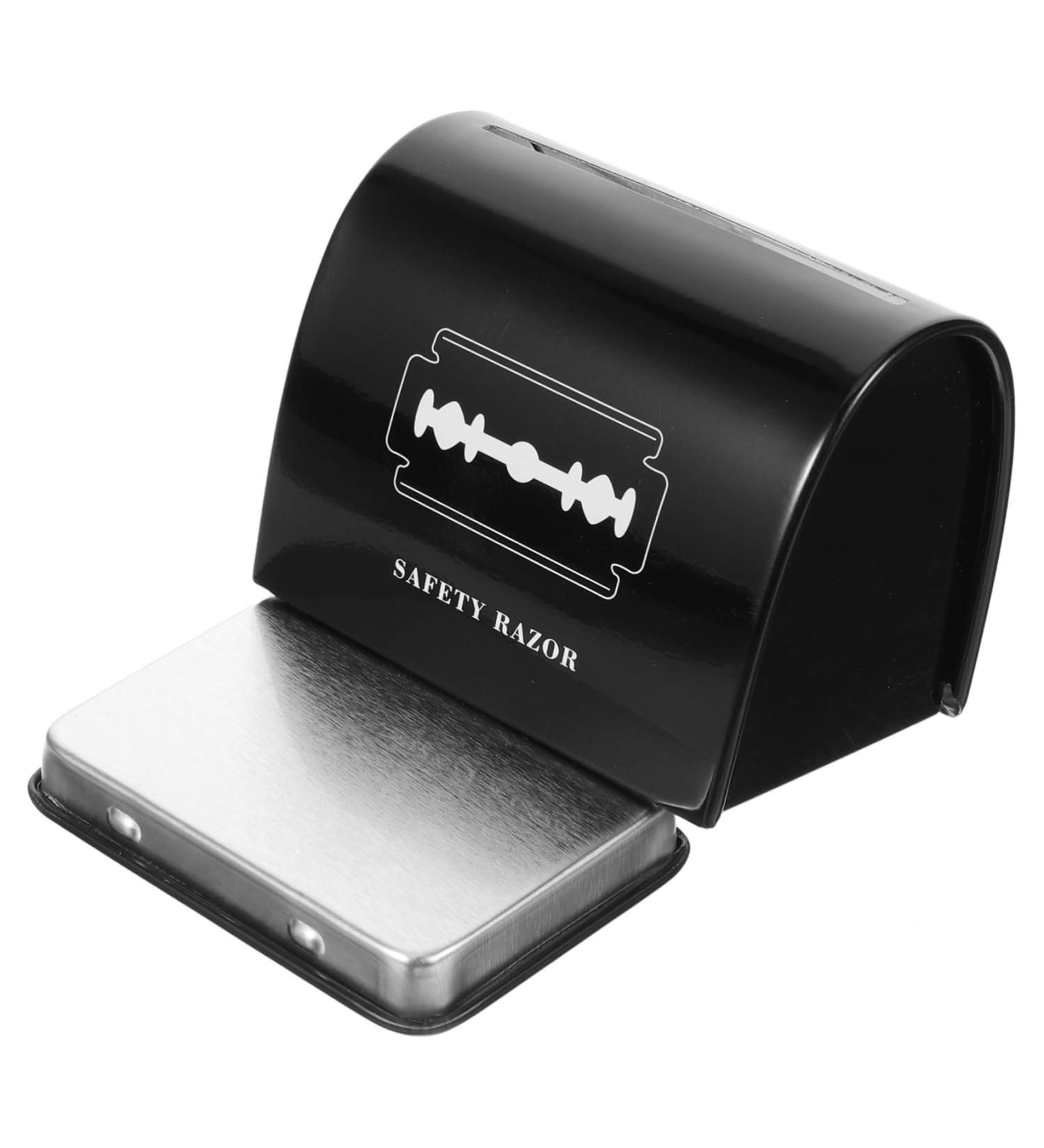 Iwowhero Disposal Container for Sharp Objects | Razor Blade Disposal Case | Stainless Steel Cosmetic Sharp Object Storage - Buy Online on GoSupps.com