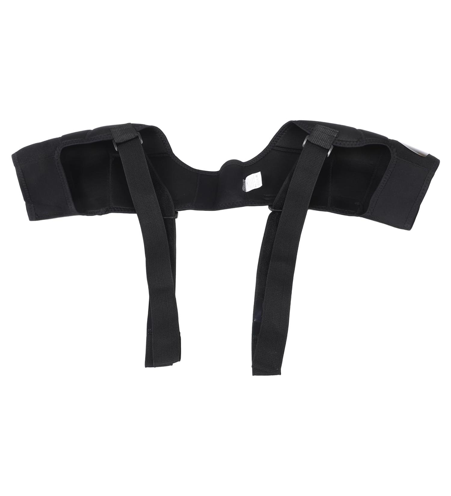 Happyyami Double Shoulder Brace - Elastic Shoulder Bandage & Strap for Hiking Sports & AC Joint Pain Relief - Buy Online on GoSupps.com