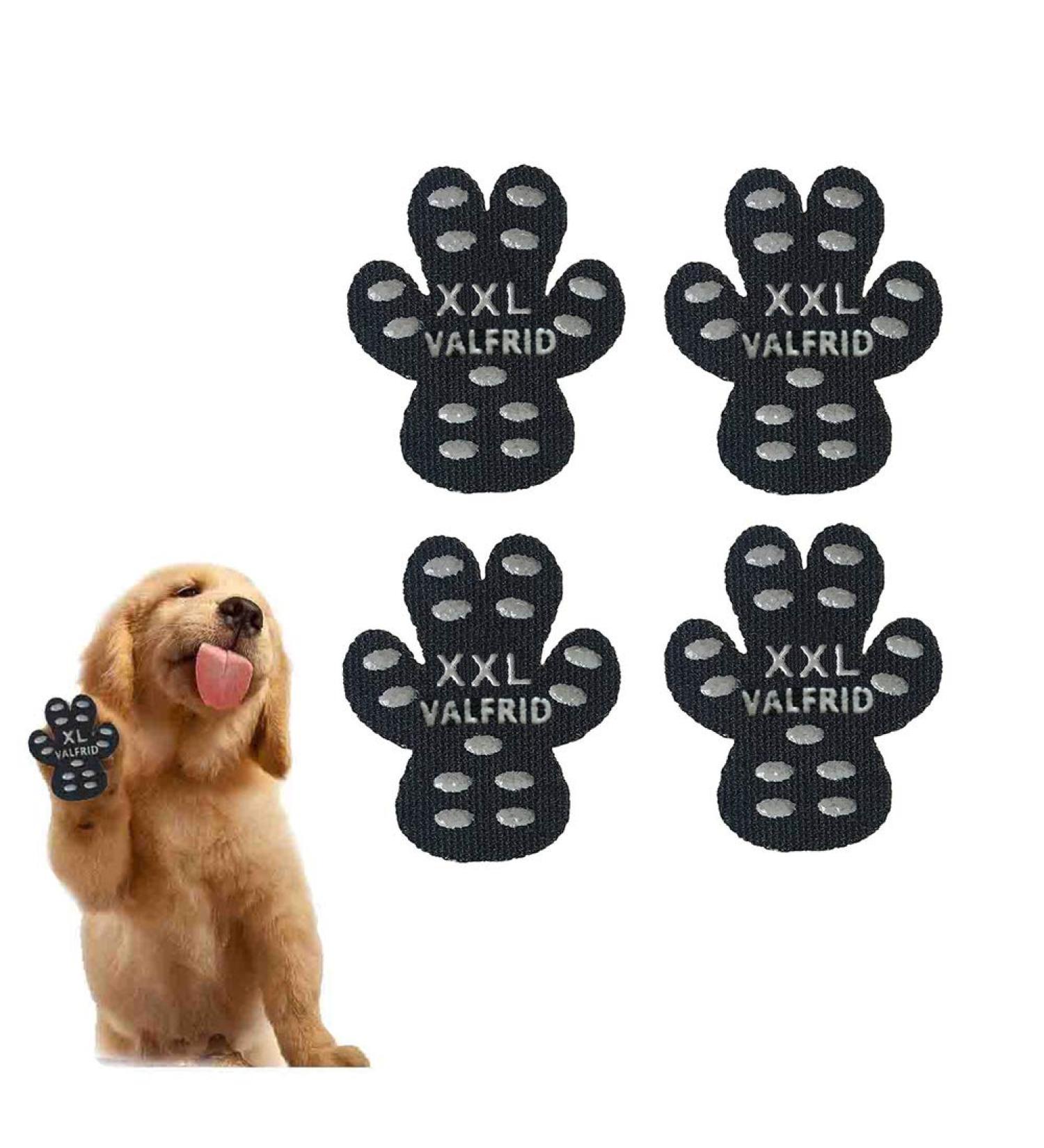 Valfrid Anti-Slip Paw Protection for Dogs | 40 Pieces Self-Adhesive Silicone Gel Non-Slip Dog Shoes - XXL (6.3*7cm 27.1-36kg) - Buy Online on GoSupps.com