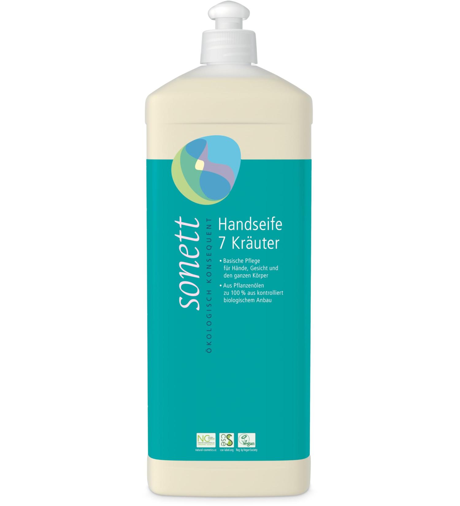 Sonett Hand Soap 7 Herbs (2 x 1 l) 1 l (pack of 2)