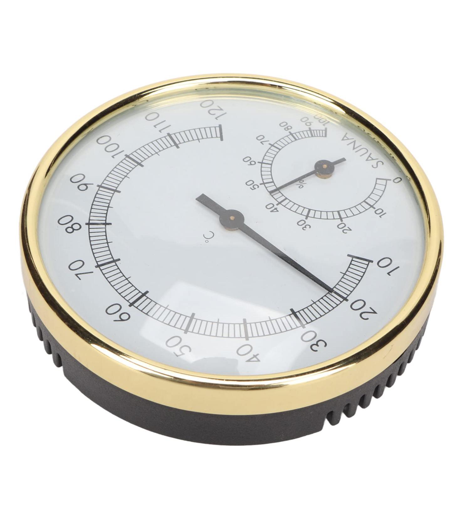 Wall-Mounted Sauna Thermometer & Hygrometer - Accurate Air Humidity Measurement with Stainless Steel Scale - Buy Online on GoSupps.com