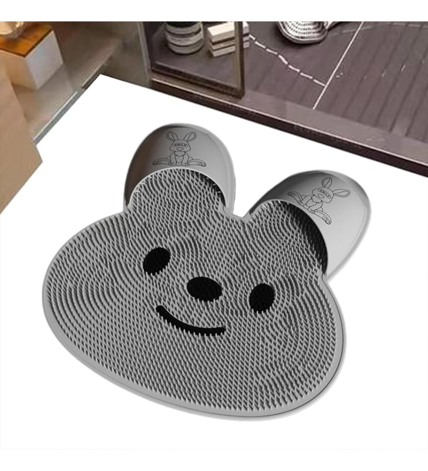 Buy KMOCEPLY Rabbit Foot Rubbing Artifact - Silicone Bath Mat & Foot Scrubber - Anti-Slip Shower Massage Pad for Ultimate Relaxation - Buy Online on GoSupps.com