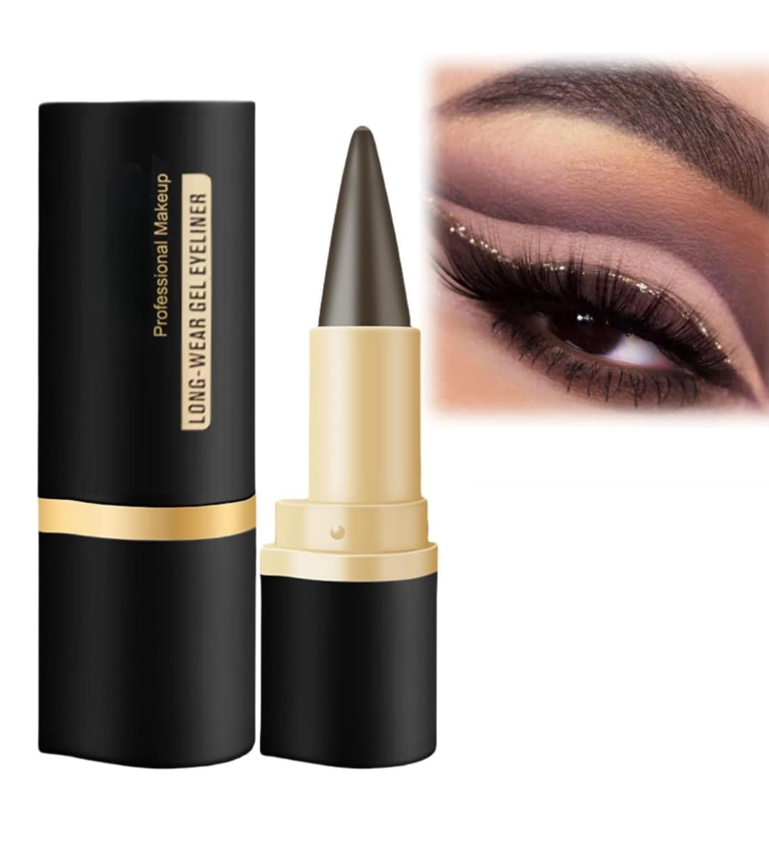 Ayky long wear gel eyeliner 2024 New Natural Black Eyeliner Cream Waterproof Smokey Eyeshadow Palette Stick Smudge Proof Eye Liner Waterproof Smudge Proof (02) - Buy Online on GoSupps.com