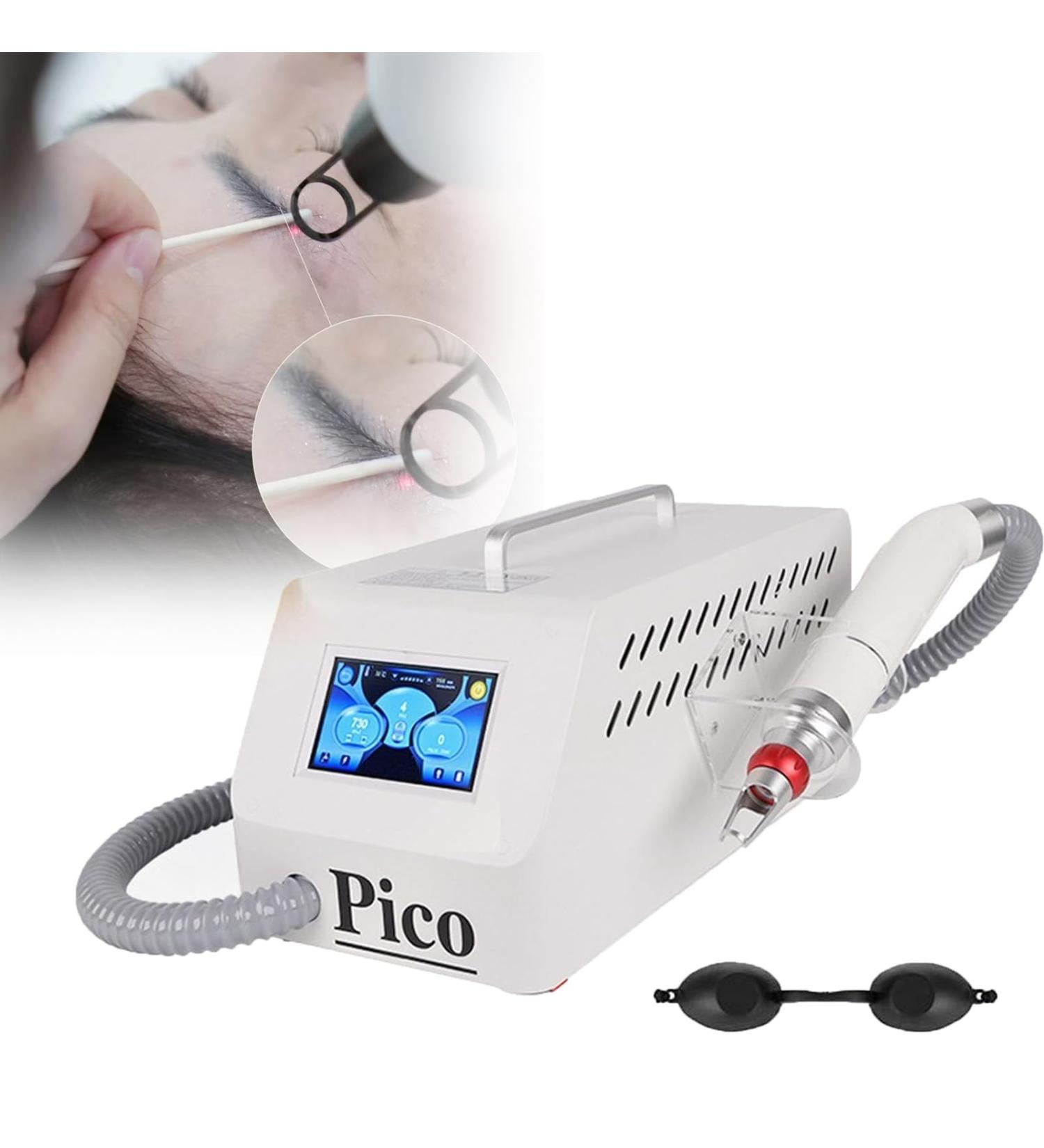 Appareil De D tatouage Professionnel Machine Laser Multi-Langues Sonde 1064nm limine Encre Sourcils Sonde 532nm Traite Taches De Rousseur sans Eau Non Invasif pour Tous Blanc 5 en 1 - Buy Online on GoSupps.com