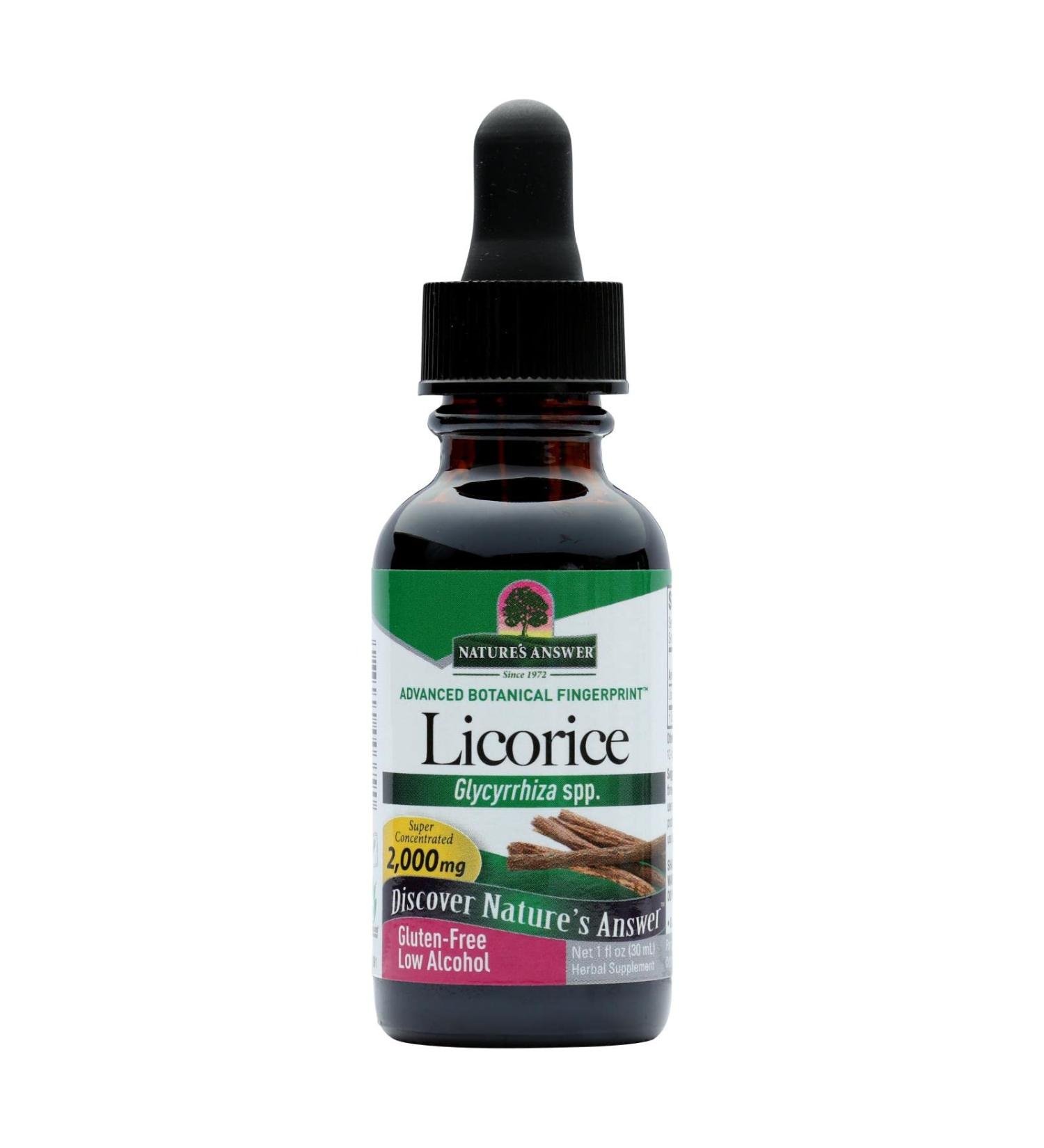 Nature's Answer Licorice Root Extract with Organic Low Alcohol  - 1 Oz