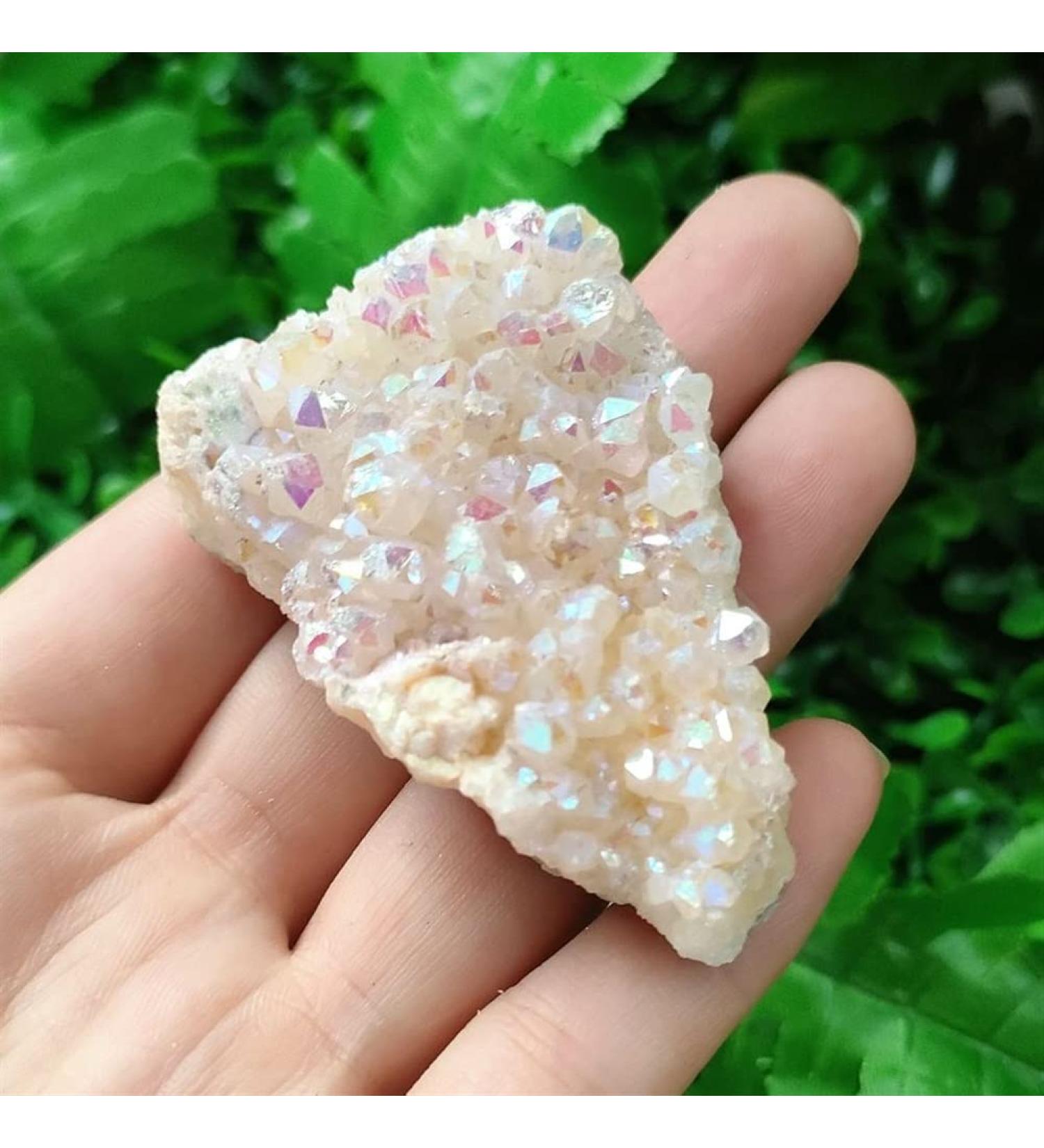 Crystal Crystal Cluster Natural Angel Quartz Cluster Plating Gemstone Cluster fengshui 30-50g HOMEZHOU (Size : 1pc) - Buy Online on GoSupps.com