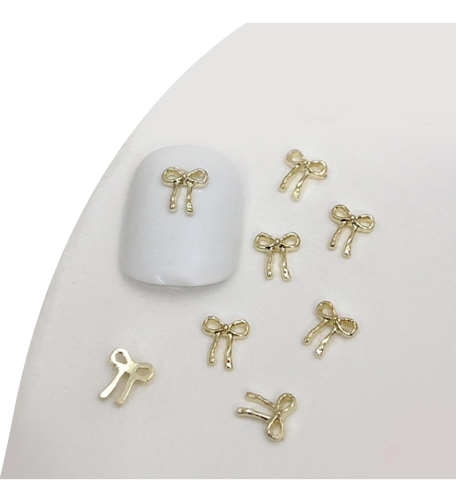 3D Metal Nail Nail Embellishments 20pcs Bowknot Nail Decorations For Individual Styles Nail Embellishments 03gold - Buy Online on GoSupps.com