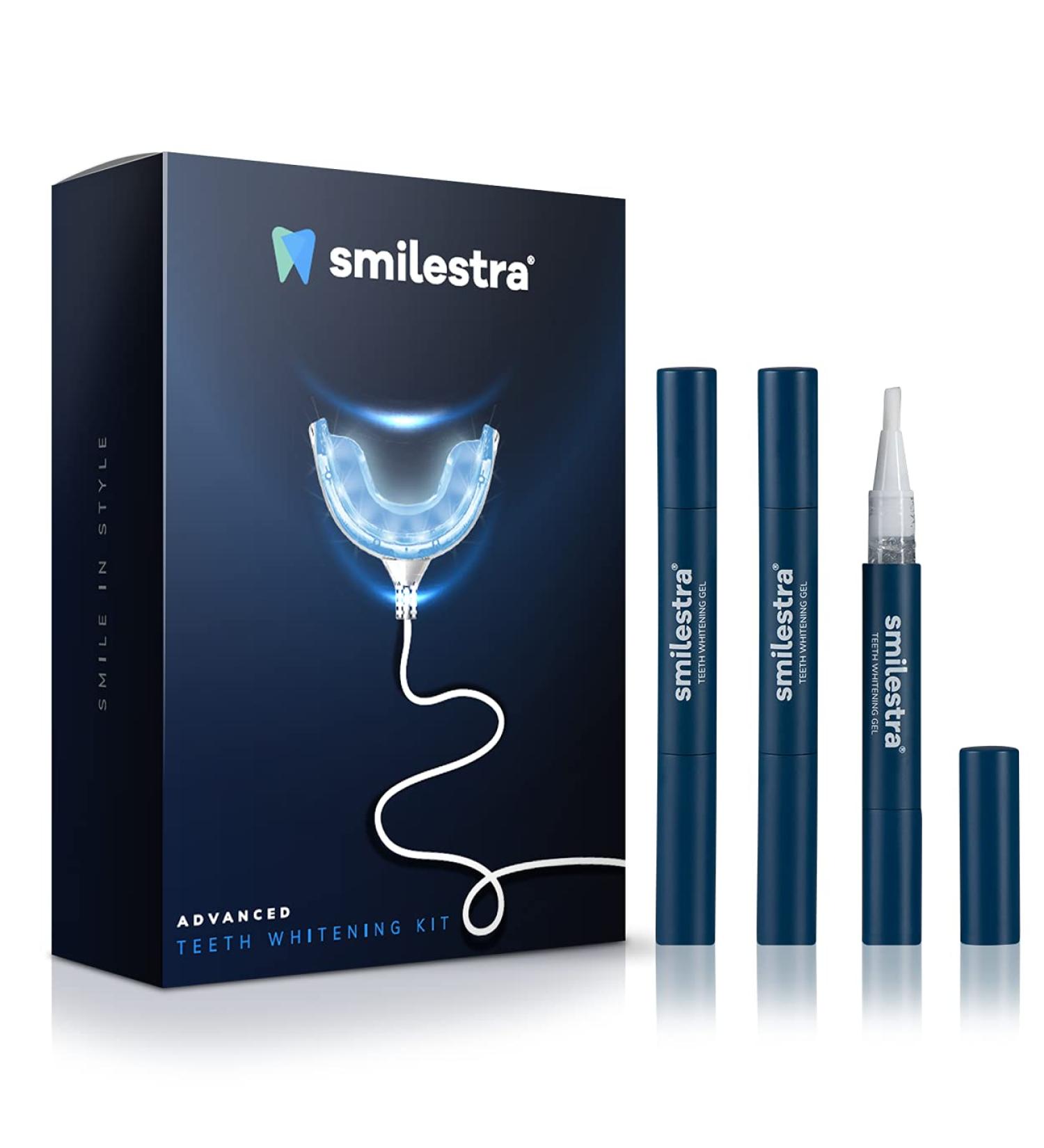 Teeth Whitening Kit with LED Light and Gel Pens - 5 Piece Set for Men and Women - Buy Online on GoSupps.com