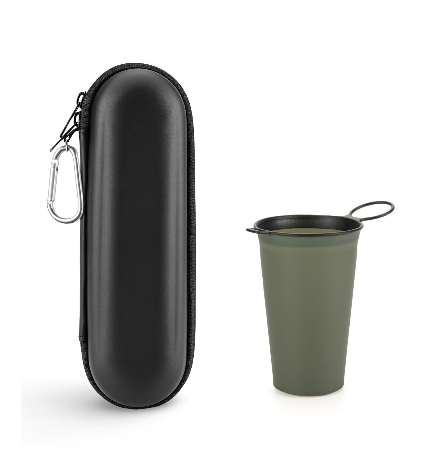 Travel Case for Electric Toothbrush - Brown Oral-B Pro & Philips Sonicare | Portable Hard-Shelled Etui & Camping Dishes - Buy Online on GoSupps.com