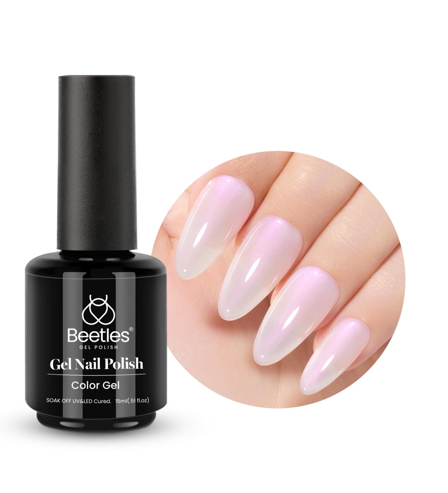 Beetles 15ml UV Gel Nail Polish - Pearl Jelly Glazed Donut - DIY Nail Art for Beginners | Best Transparent Gel for Manicure - Buy Online on GoSupps.com