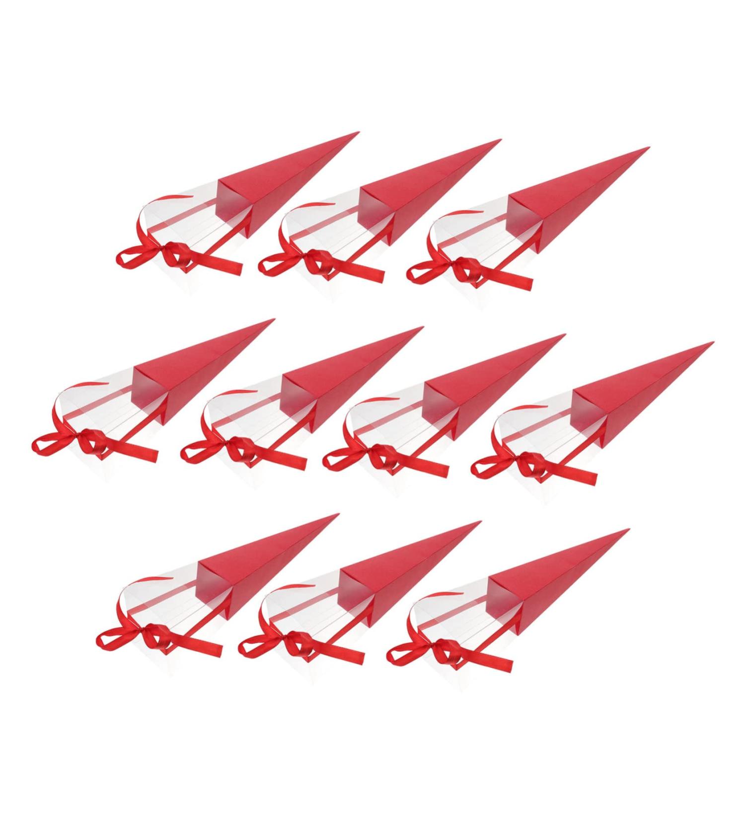 CAXUSD 10pcs Box Gift Boxes with Lids Flower Bouquet Sleeve Flower Packaging Home Decor Handmade Flowers Bouquet Paper Small Gift Boxes Purple Bulk Bridesmaid Red Tangle Red 42.00X7.00X7.00CM - Buy Online on GoSupps.com