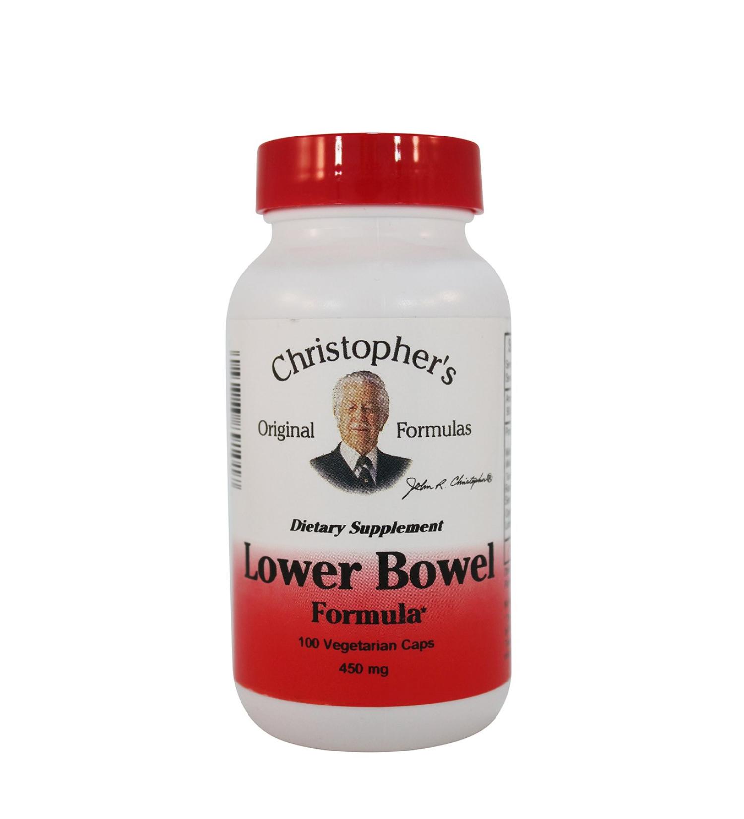 Dr. Christopher's Lower Bowel Formula 100 caps (3 Pack) - Natural Digestive Support - Buy Online on GoSupps.com