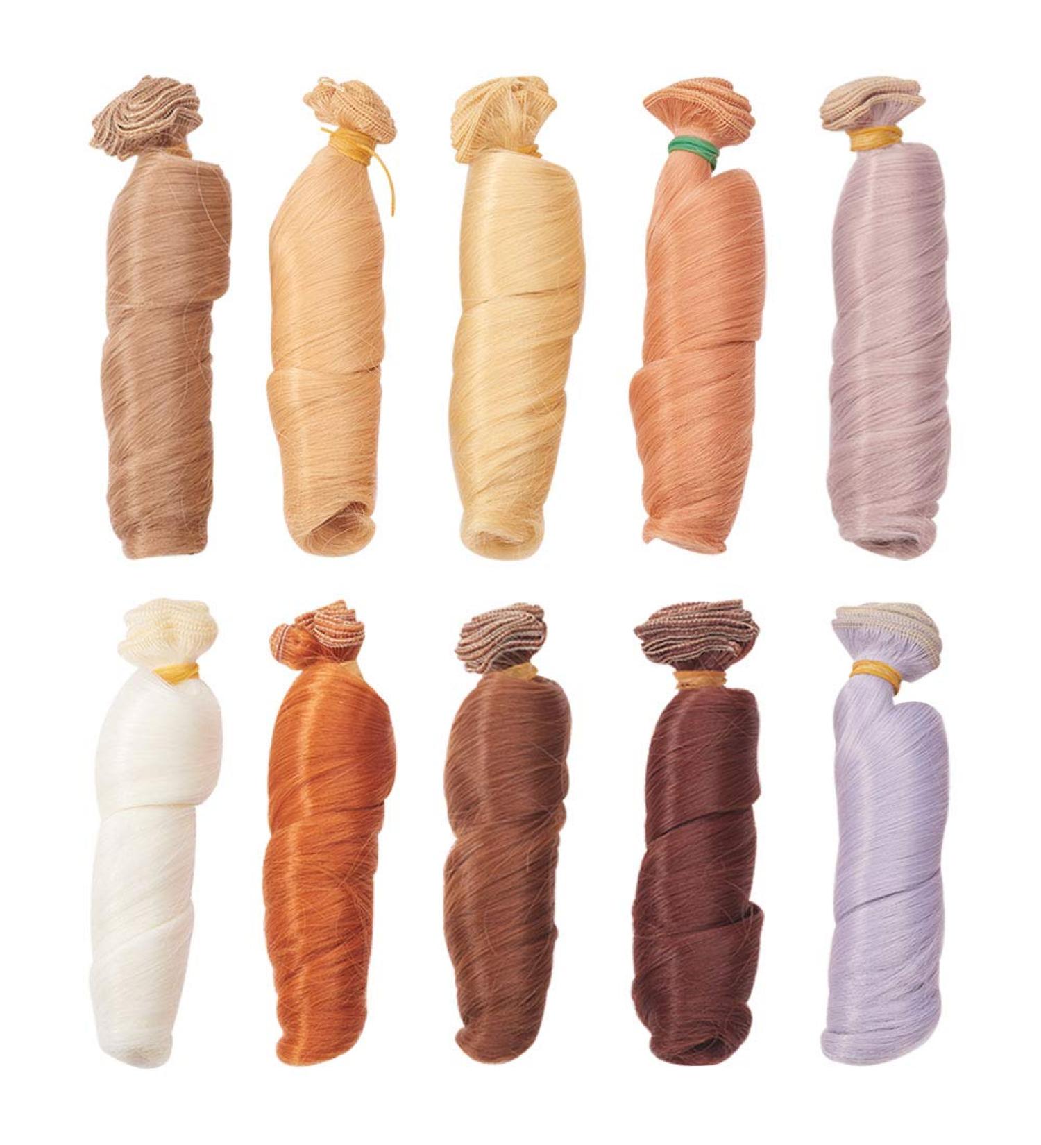 Wandic Wig Hair - 10 Colors 10 Pieces High-Temperature Wire Curls for Dolls & Costumes | Craft & Art Supplies - Buy Online on GoSupps.com