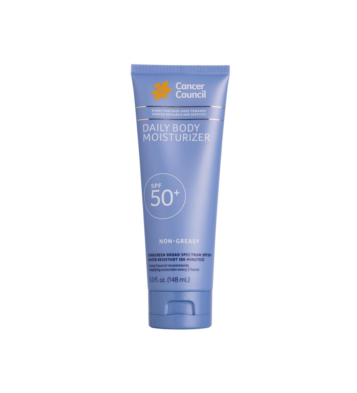 Cancer Council Sunscreen Body Lotion Moisturizer SPF50+ Sun Care with Vitamin E Aloe Vera Broad Spectrum UVA/UVB Sun Protection Sensitive Skin Paraben & Fragrance Free Water Resistant 150ml - Buy Online on GoSupps.com
