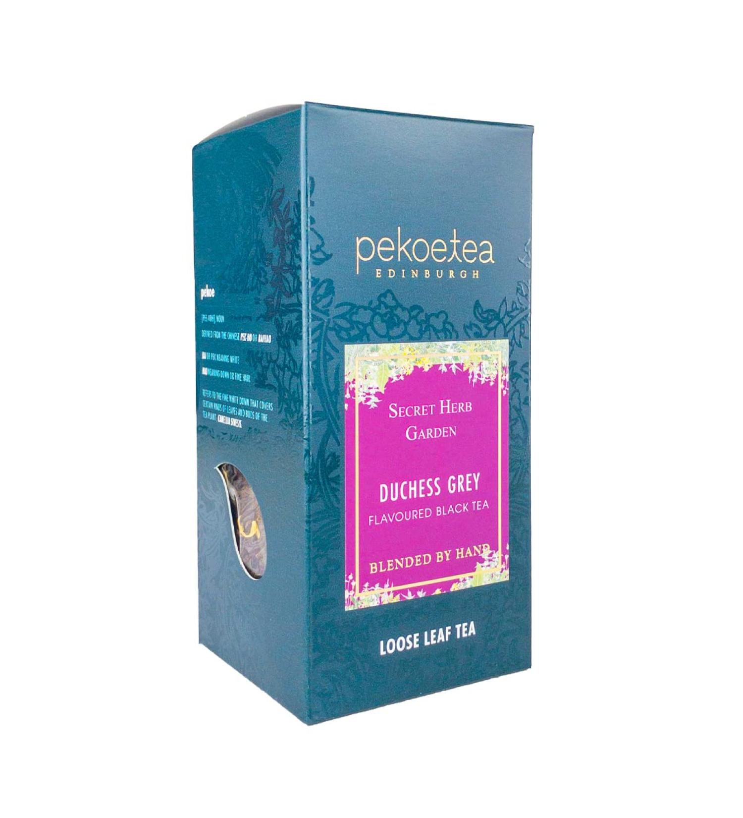 Duchess Grey Tea - Citrus Earl Grey Luxury Blend by PekoeTea Edinburgh & Secret Herb Garden | 15 Teabags - Buy Online on GoSupps.com