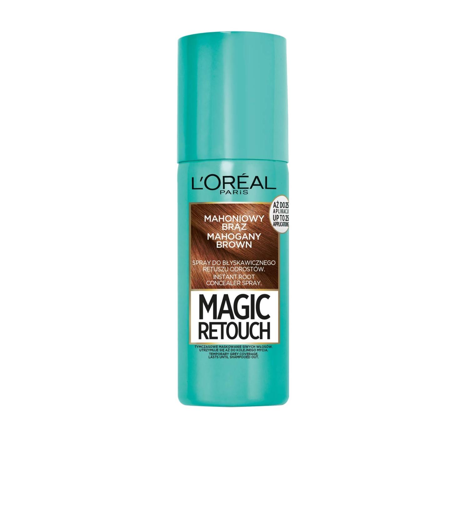 L'Or al Paris Magic Retouch Root Spray Mahogany Brown 75ml Mahogany 75 ml (Pack of 1)