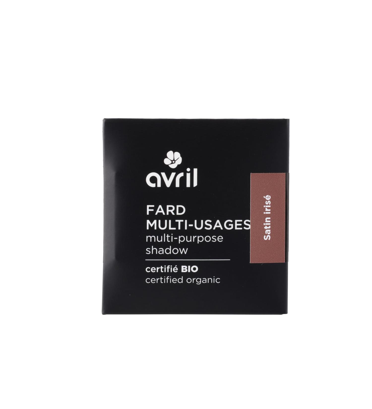 Avril - Organic Multi-Purpose Eyeshadow - Soft and Silky Texture - Eyebrows, Cheeks, Face - Vegan, Ecocert Organic Certified - Made in France - 2.5g Refill