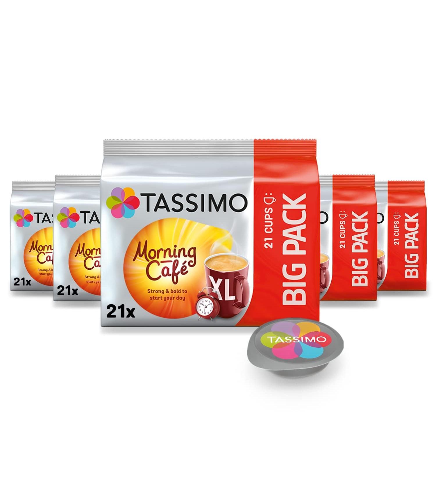 Buy Tassimo Morning Caf XL Strong & Intense Coffee Capsules - 105 Count Pack | 5 x 21 Drinks | Premium International Shipping - Buy Online on GoSupps.com