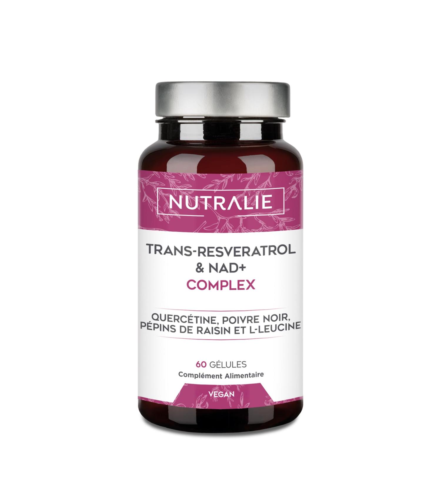 Trans Resv ratrol NAD+ 686mg Complex - Querc tine Pip rine P pins de Raisin (OPC) L-Leucine - Compl ment Alimentaire Rev ratrol - 60 G lules Nutralie - Buy Online on GoSupps.com