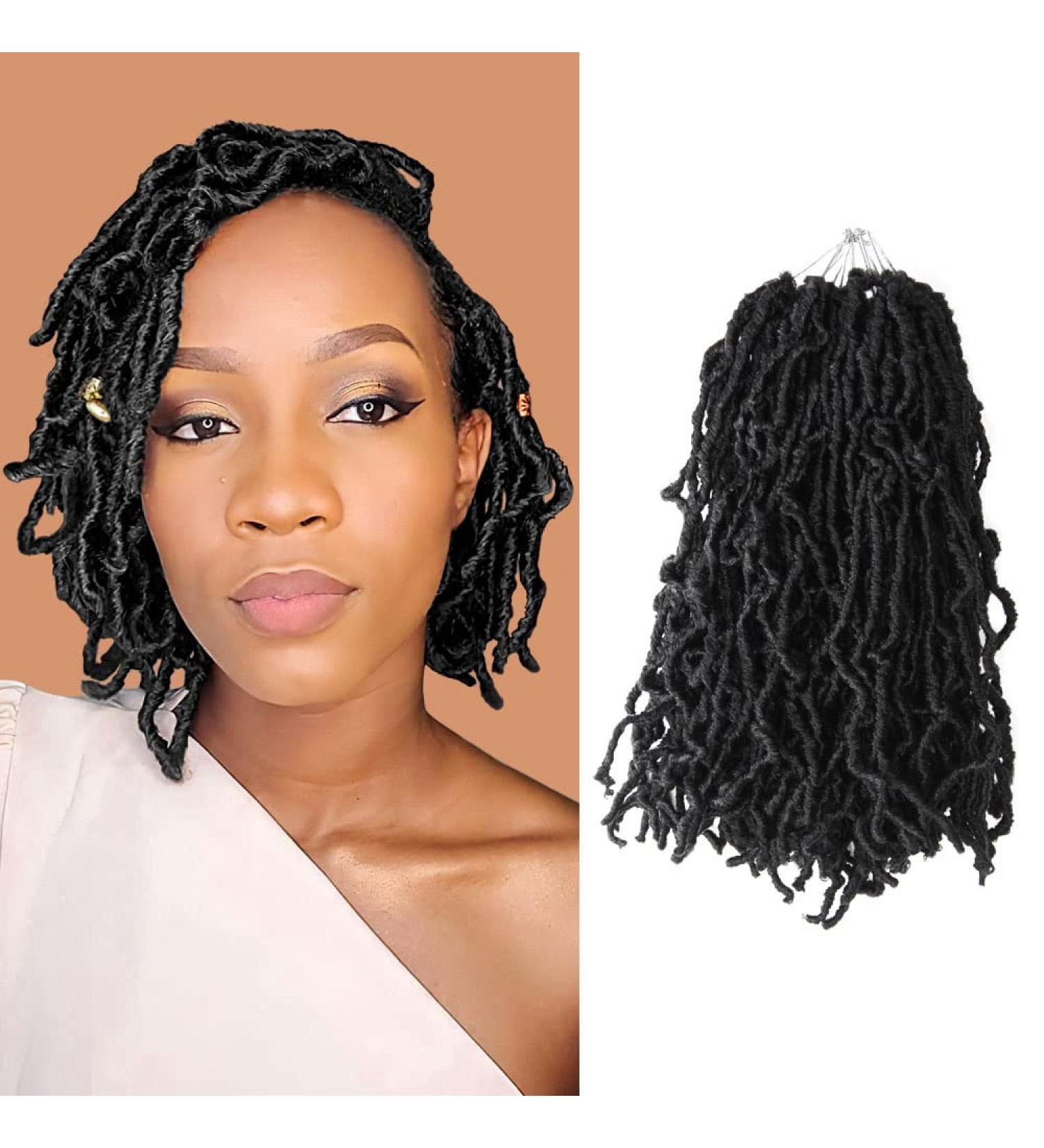10 Inch Soft Locs Crochet Hair 6 Packs - Short New Faux Locs Pre-looped Dreads, Natural Black 1B (Pack of 6) - Buy Online on GoSupps.com