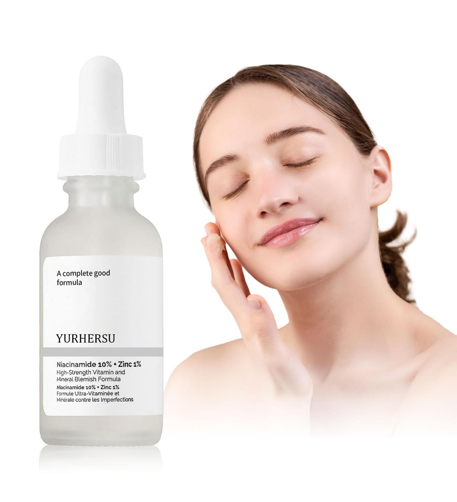 Face moisturizer Niacinamide10%+Zinc 1% Pore Reducer Face Serum Niacinamide Serum for Blemish-Prone High-Strength Vitamin to Control Excess Oil and Redness Tackles Blemishes Dull Skin - Buy Online on GoSupps.com